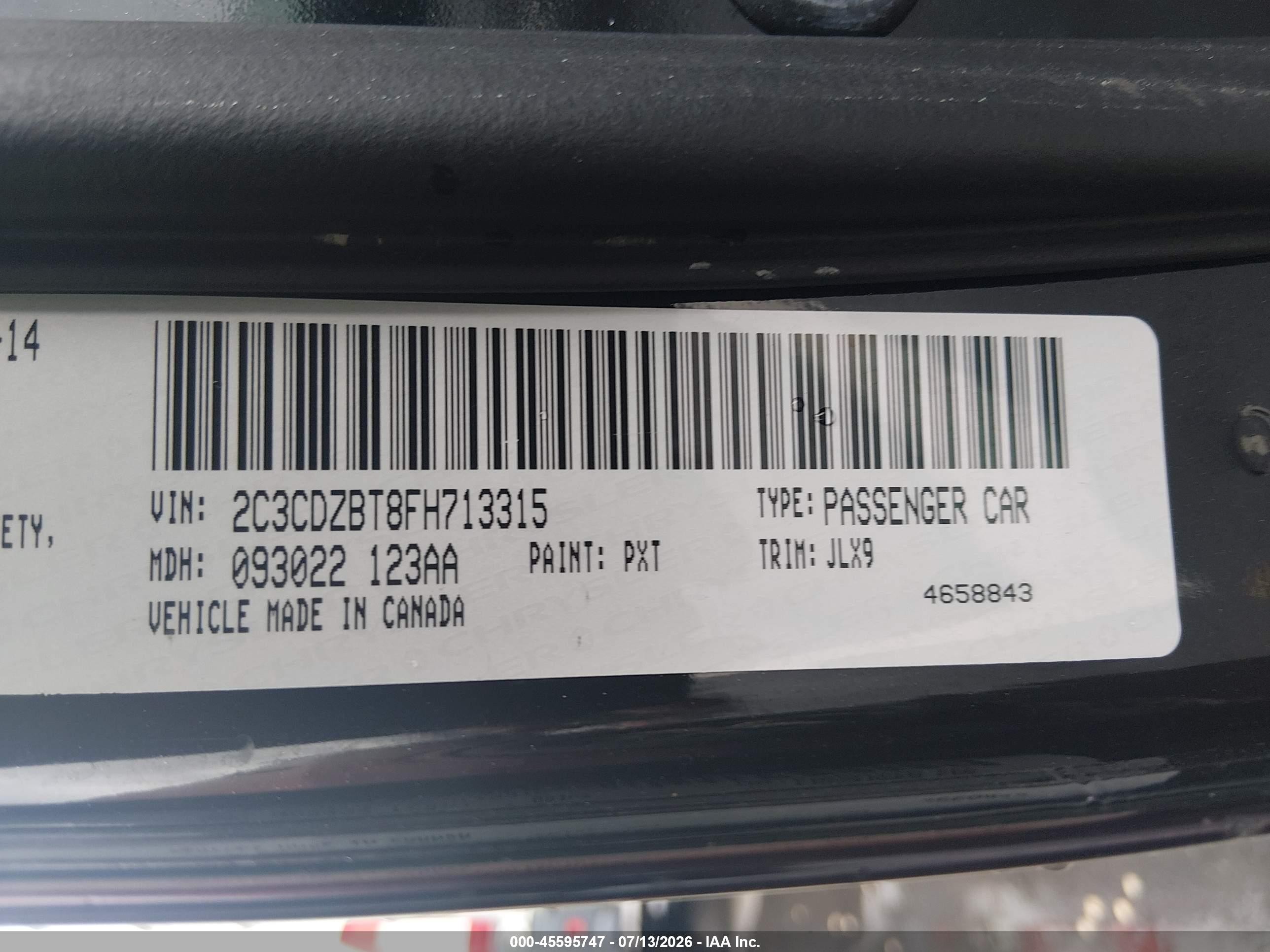 2015 Dodge Challenger R/t Plus Purple vin: 2C3CDZBT8FH713315