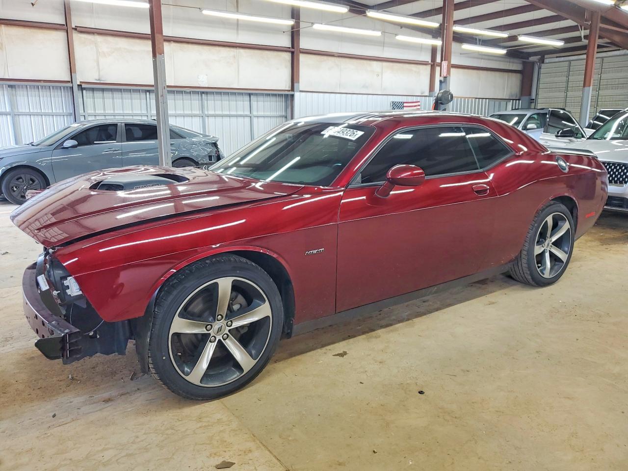 2017 Dodge Challenger R/t Burgundy vin: 2C3CDZBT8HH522609