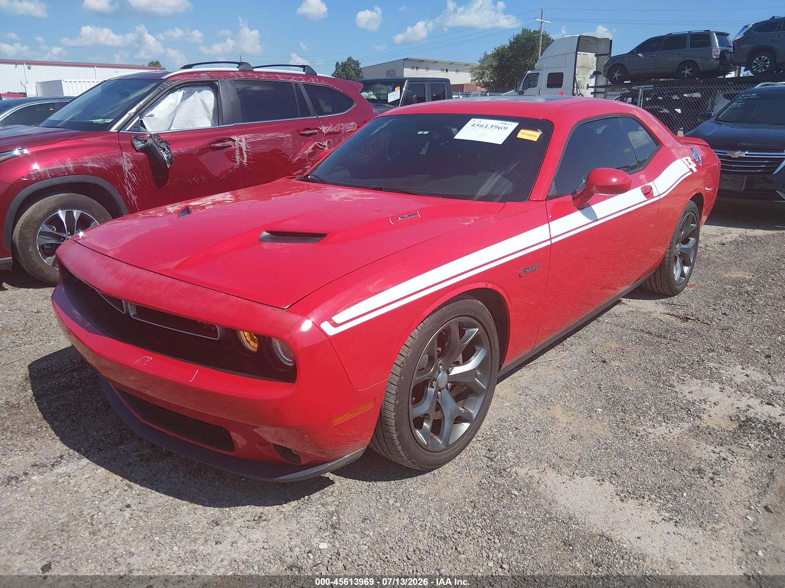 2015 Dodge Challenger R/t Plus Red vin: 2C3CDZBT9FH719317