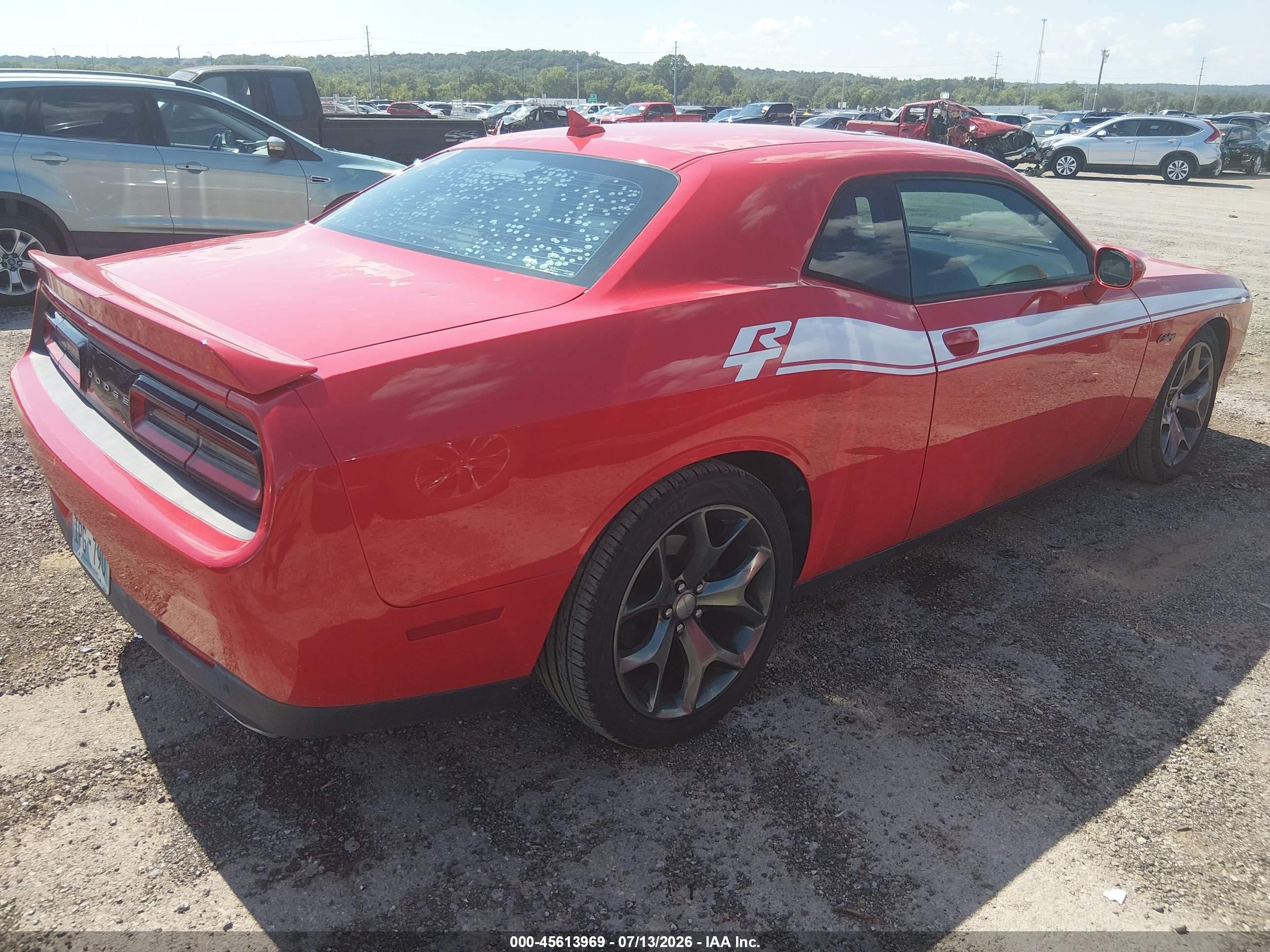2015 Dodge Challenger R/t Plus Red vin: 2C3CDZBT9FH719317