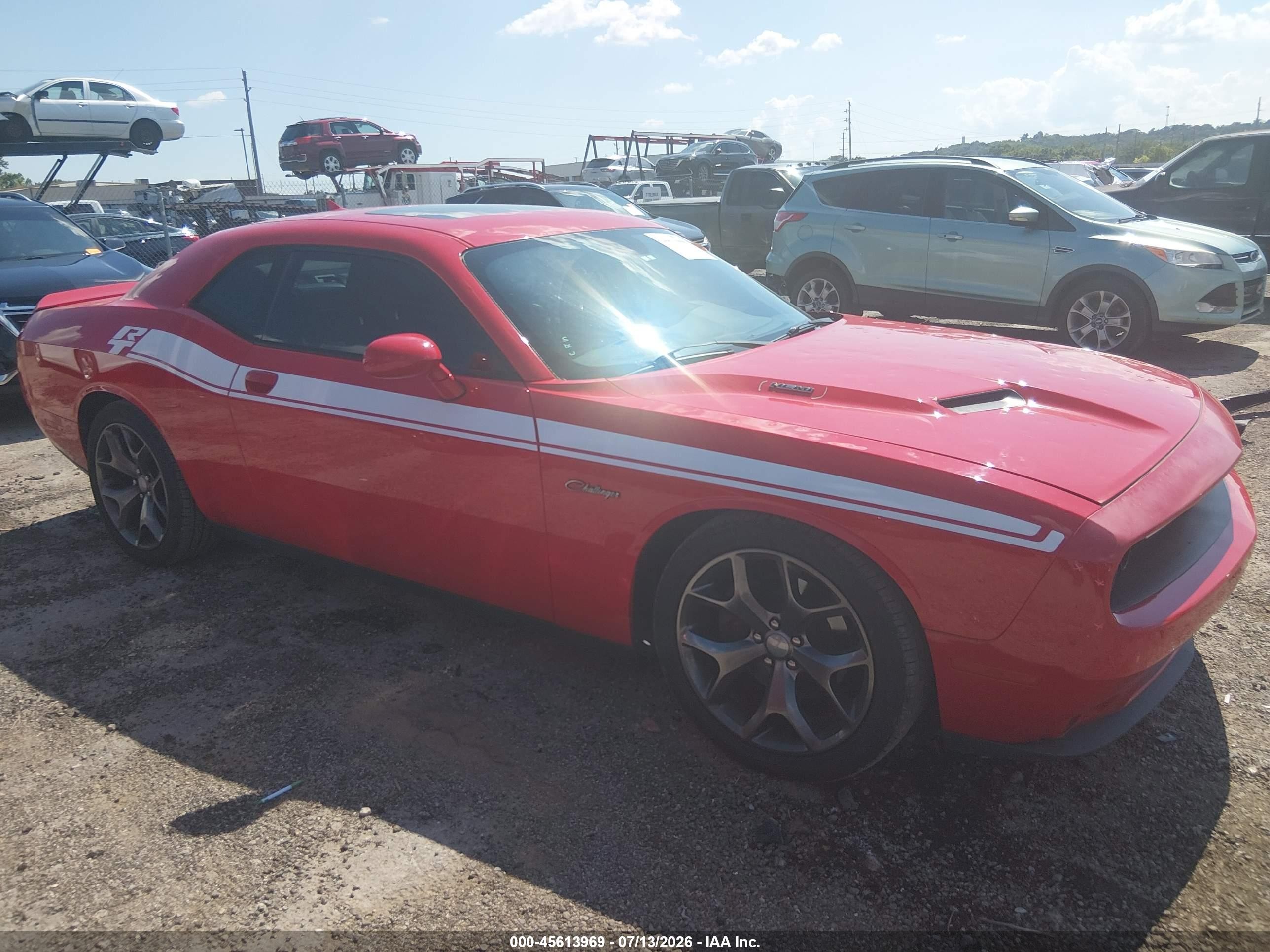 2015 Dodge Challenger R/t Plus Red vin: 2C3CDZBT9FH719317