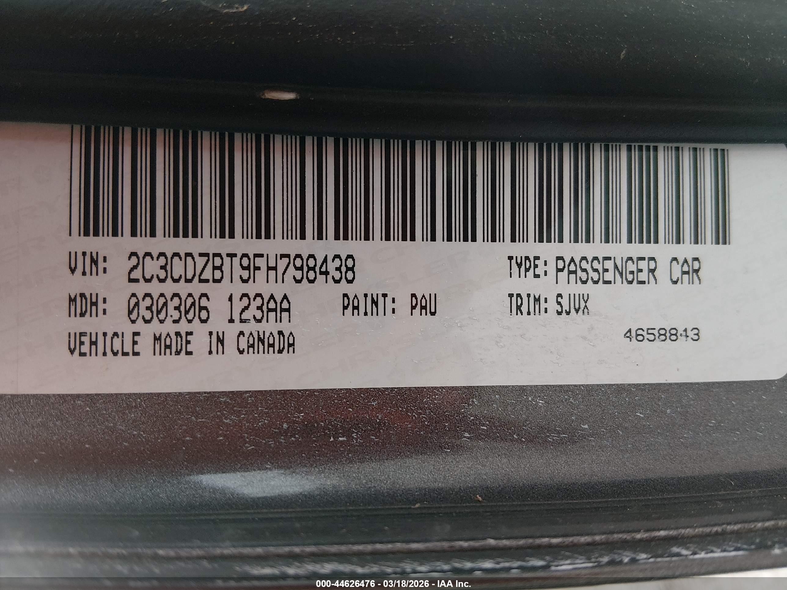 2015 Dodge Challenger R/t Plus Shaker Gray vin: 2C3CDZBT9FH798438