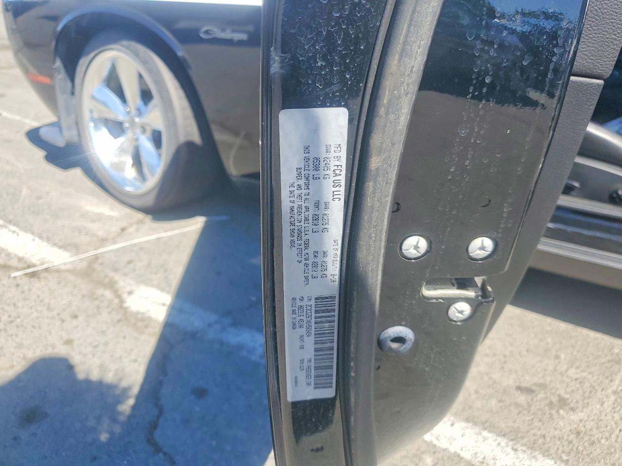 2019 Dodge Challenger R Black vin: 2C3CDZBTXKH503454