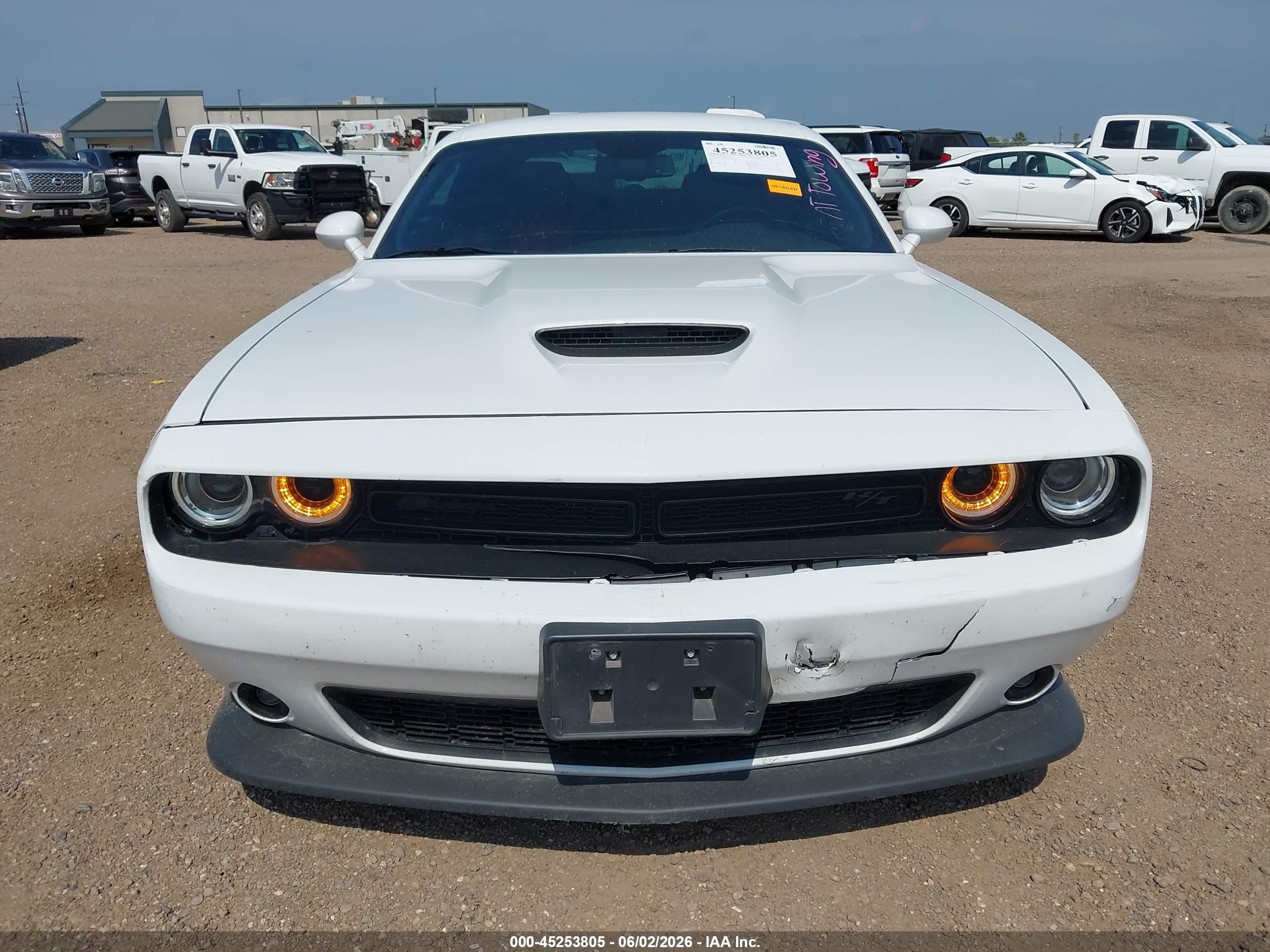 2022 Dodge Challenger R/t White vin: 2C3CDZBTXNH160214