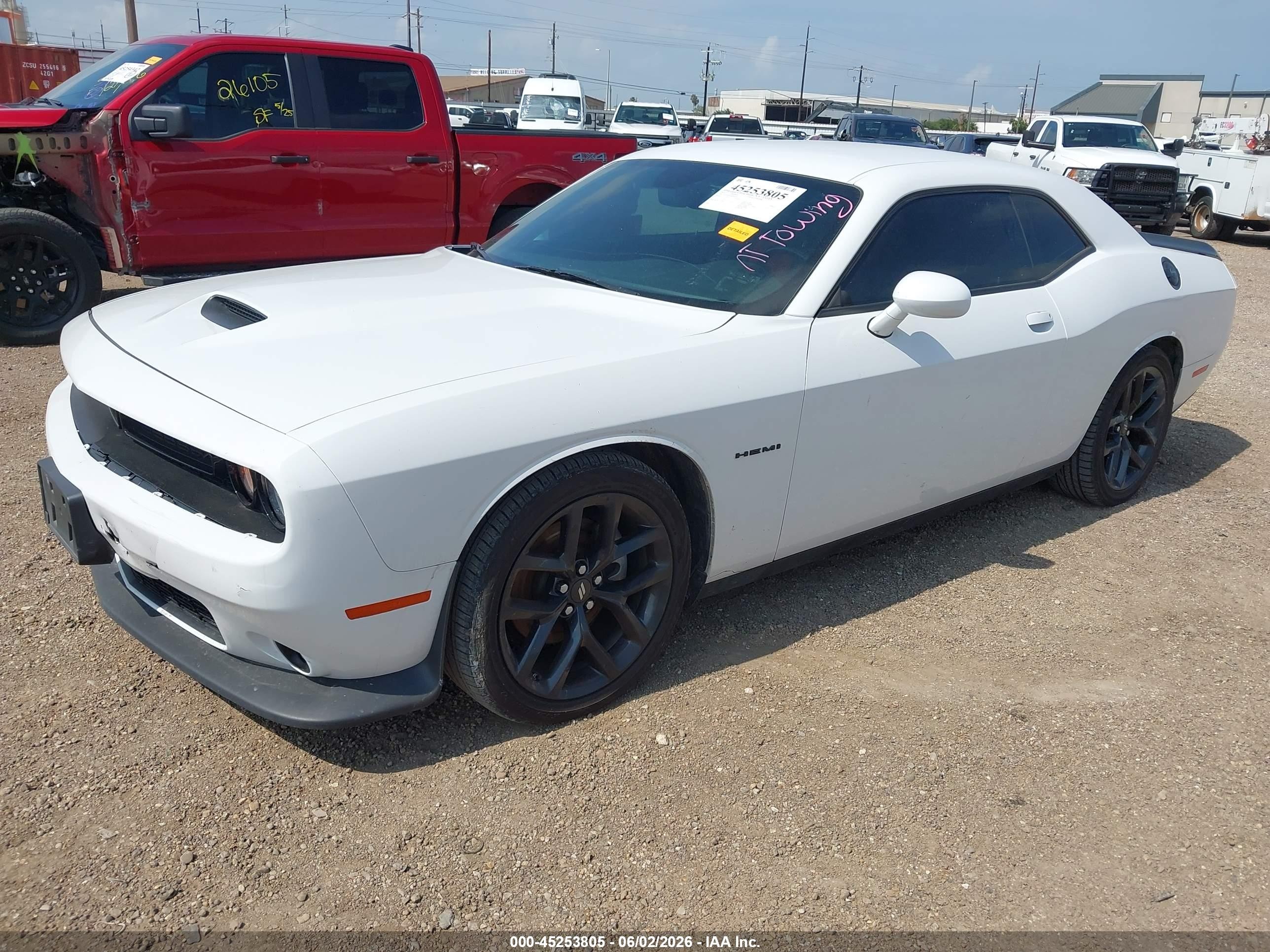 2022 Dodge Challenger R/t White vin: 2C3CDZBTXNH160214