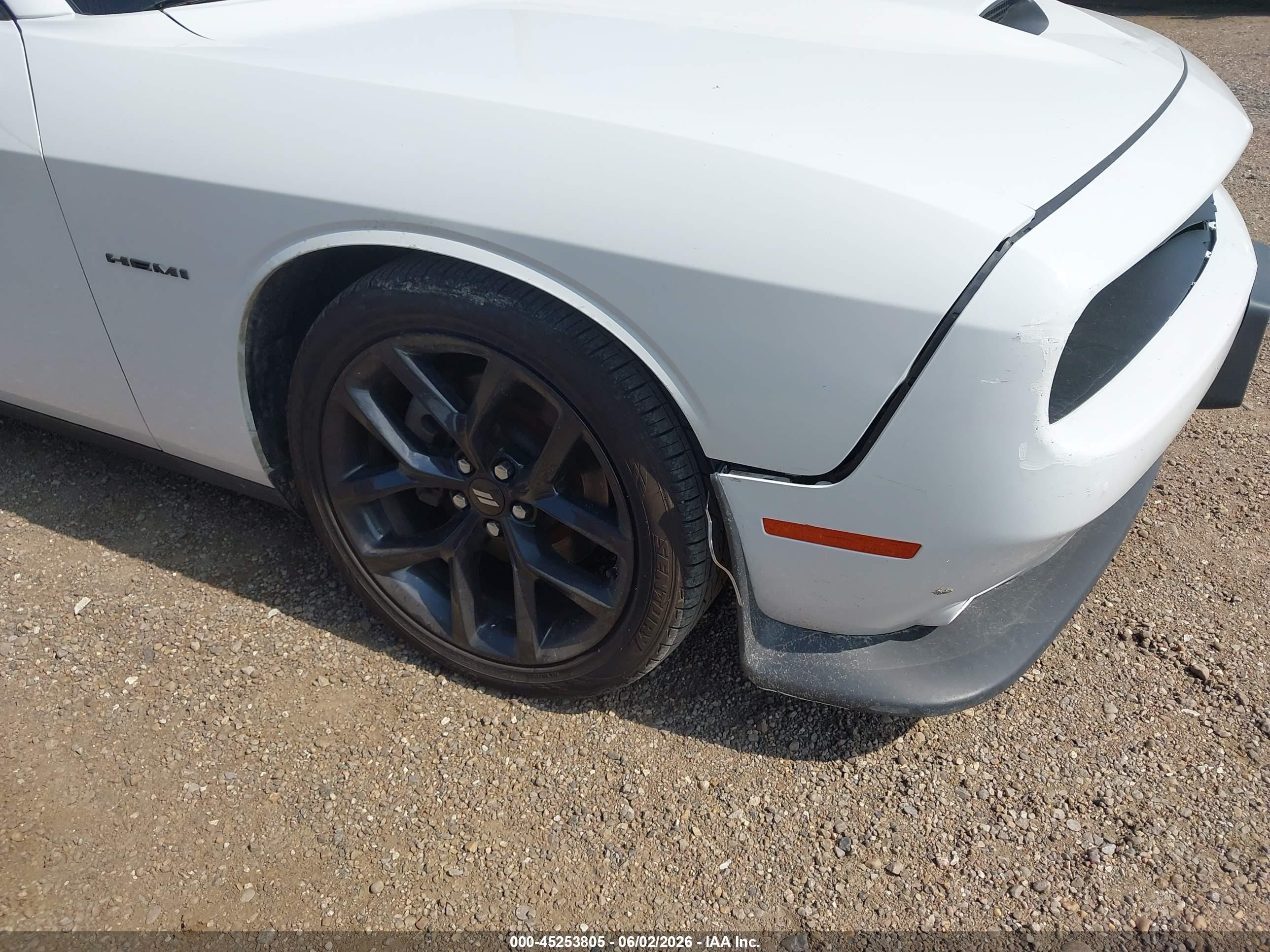 2022 Dodge Challenger R/t White vin: 2C3CDZBTXNH160214