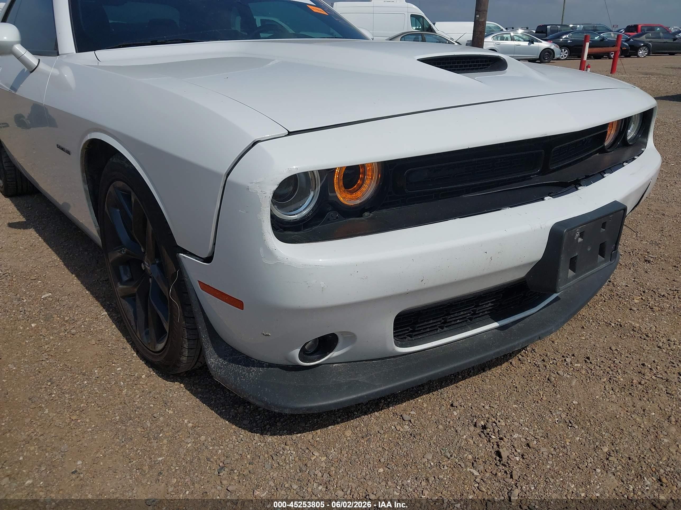 2022 Dodge Challenger R/t White vin: 2C3CDZBTXNH160214