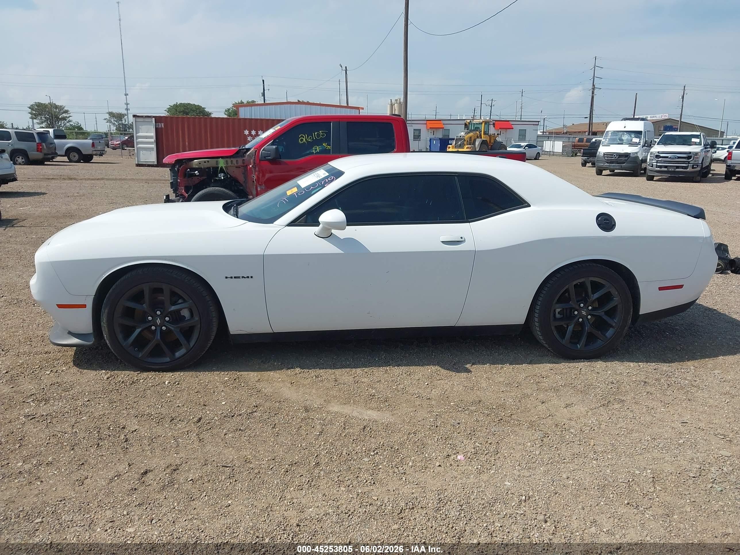 2022 Dodge Challenger R/t White vin: 2C3CDZBTXNH160214
