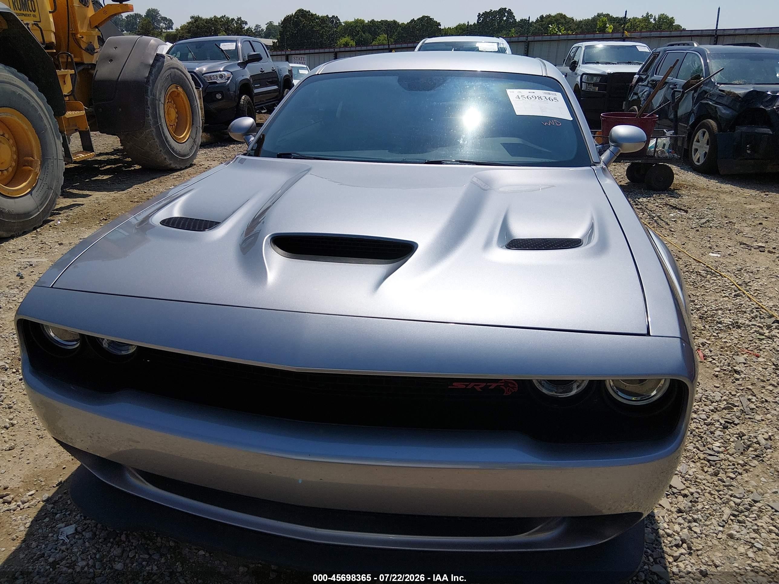 2015 Dodge Challenger Srt Hellcat Silver vin: 2C3CDZC90FH713750