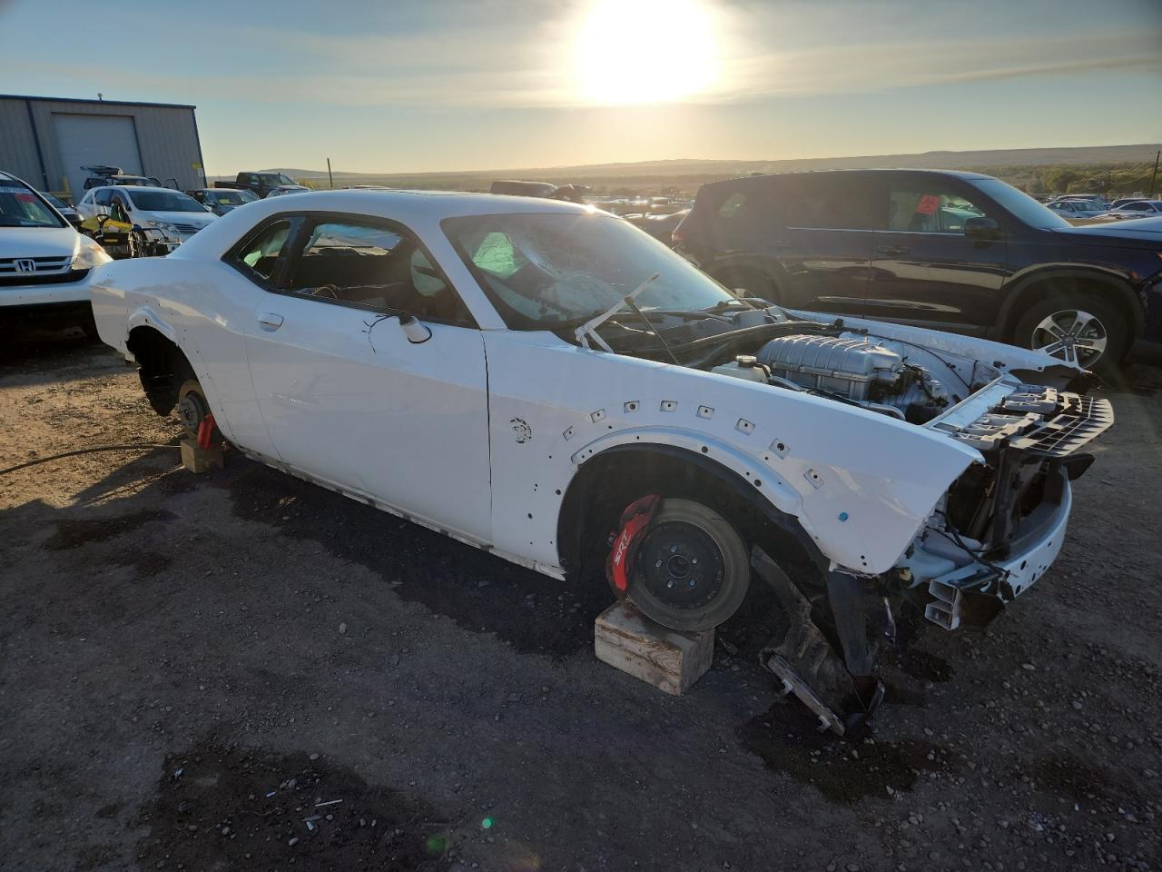 2022 Dodge Challenger Srt Hellcat White vin: 2C3CDZC95NH136213