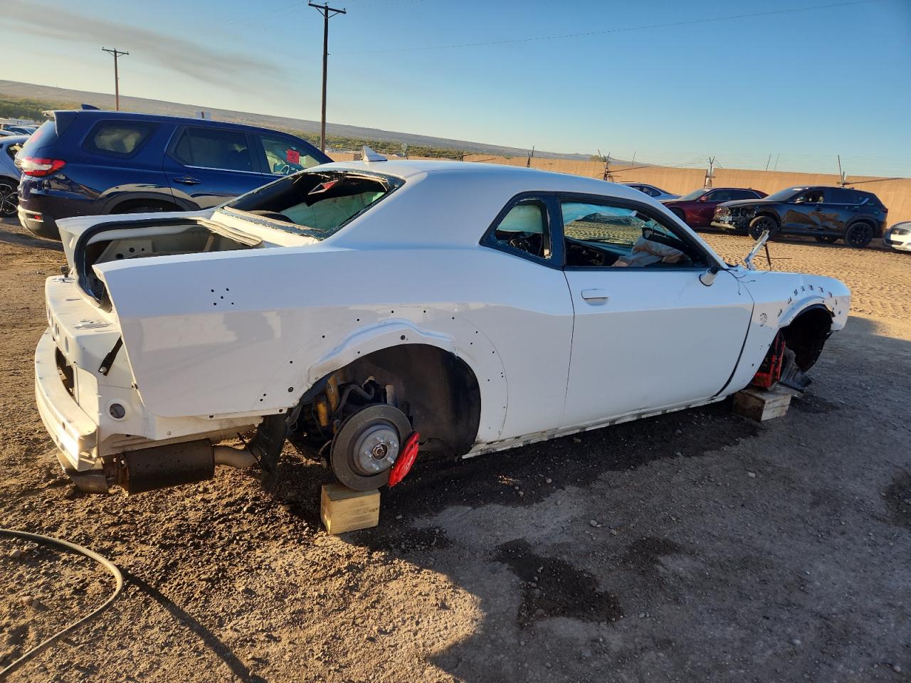2022 Dodge Challenger Srt Hellcat White vin: 2C3CDZC95NH136213