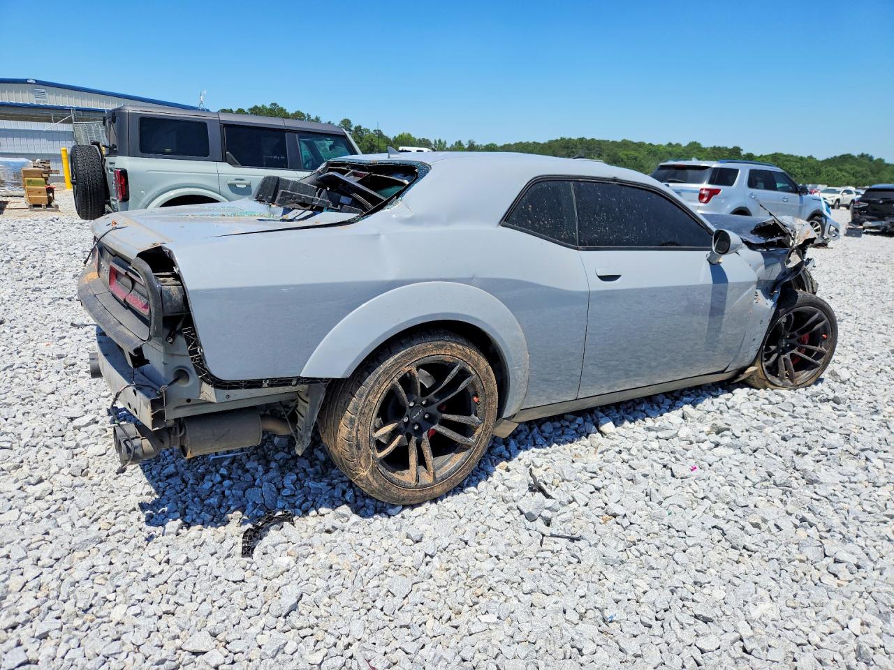 2022 Dodge Challenger Srt Hellcat Gray vin: 2C3CDZC96NH179524
