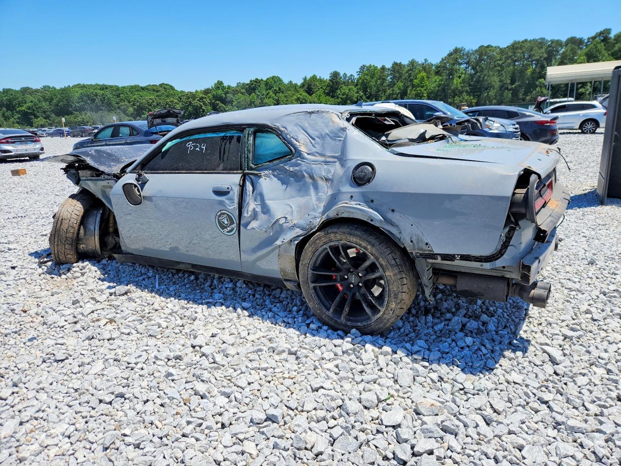 2022 Dodge Challenger Srt Hellcat Gray vin: 2C3CDZC96NH179524