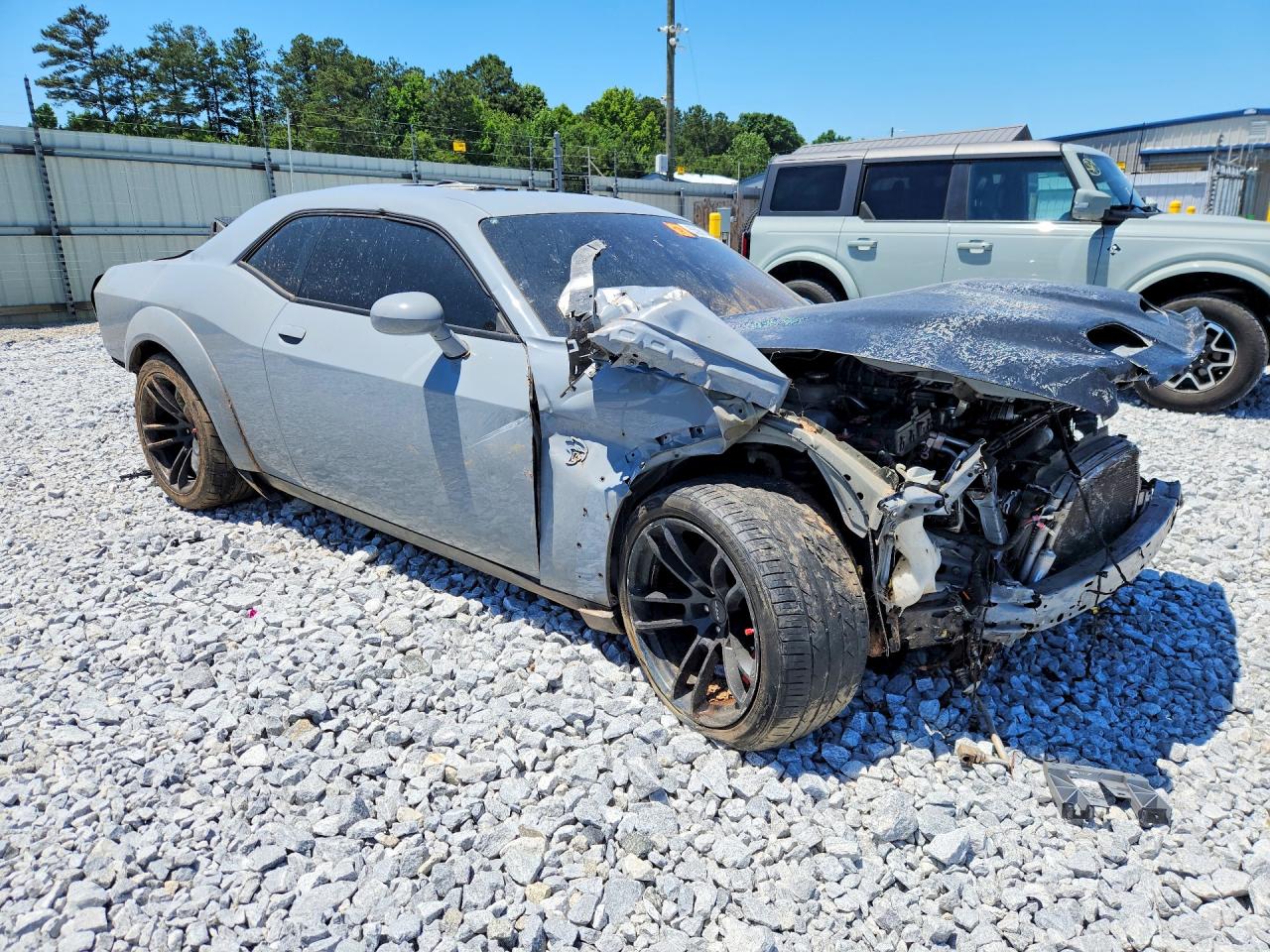 2022 Dodge Challenger Srt Hellcat Gray vin: 2C3CDZC96NH179524