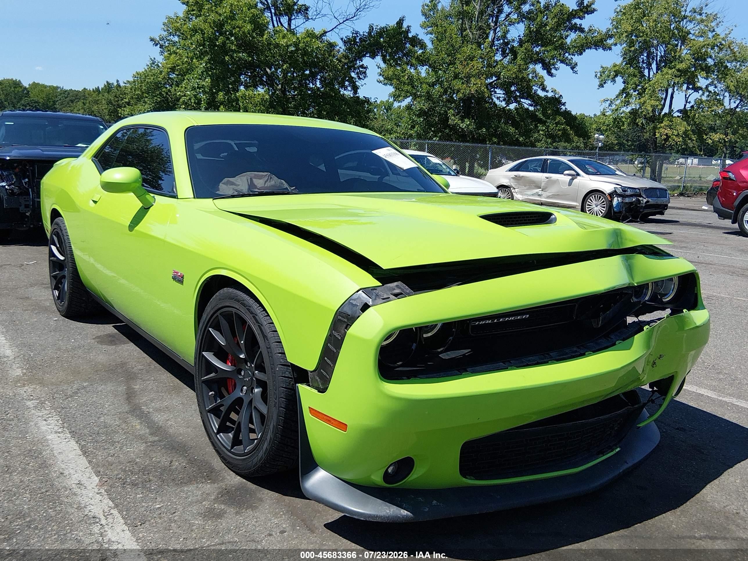 2015 Dodge Challenger Srt 392 Green vin: 2C3CDZDJ5FH709752