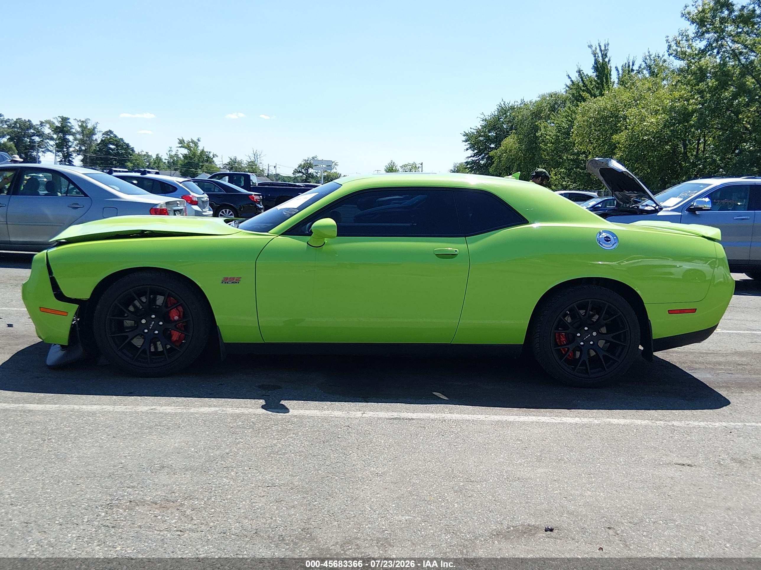 2015 Dodge Challenger Srt 392 Green vin: 2C3CDZDJ5FH709752