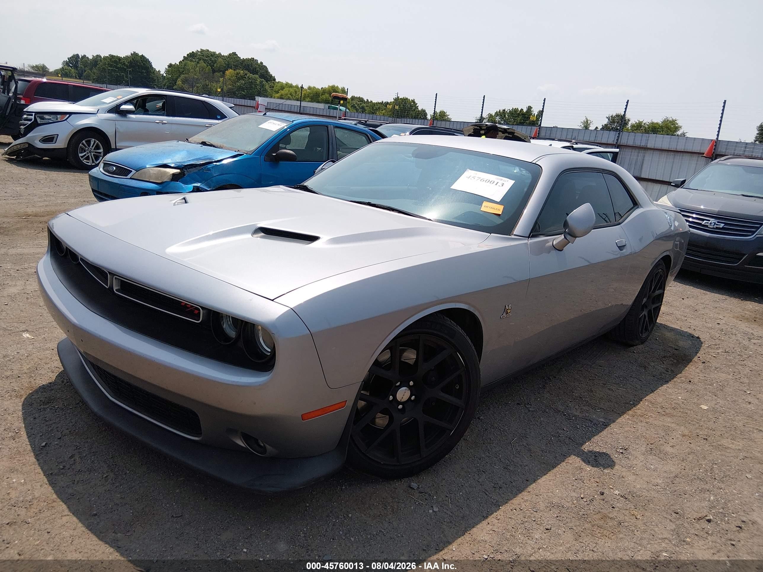 2015 Dodge Challenger R/t Scat Pack Gray vin: 2C3CDZFJ1FH757956