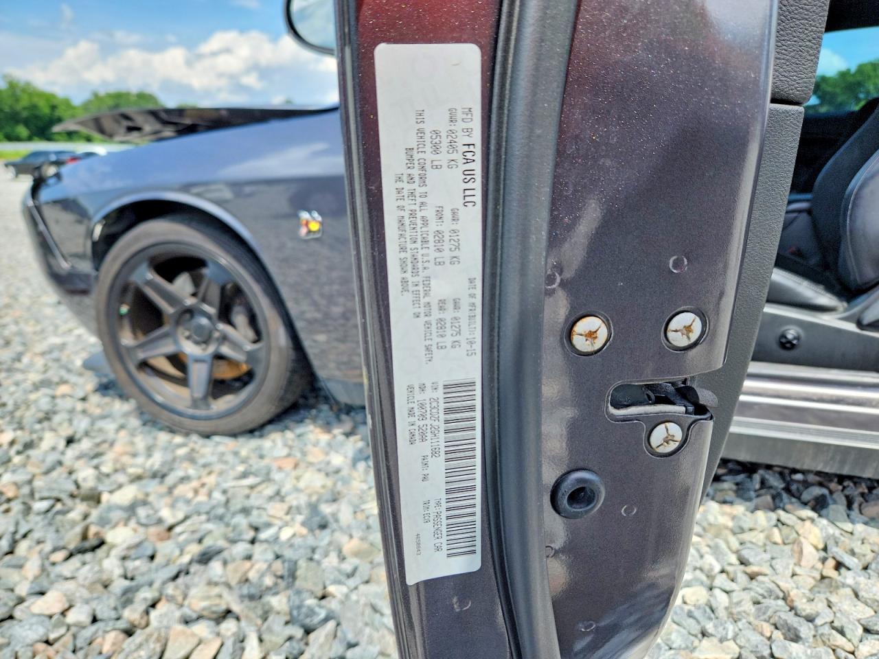 2016 Dodge Challenger R Gray vin: 2C3CDZFJ2GH111682