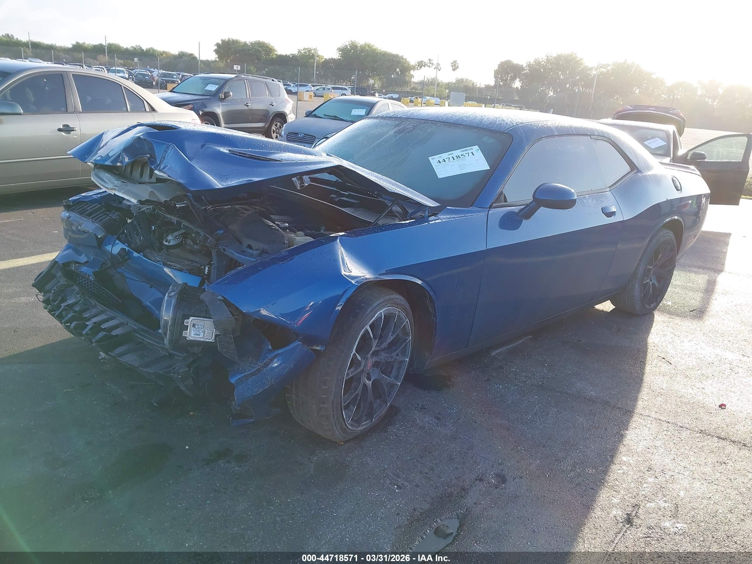 2021 Dodge Challenger R/t Scat Pack Blue vin: 2C3CDZFJ2MH676803