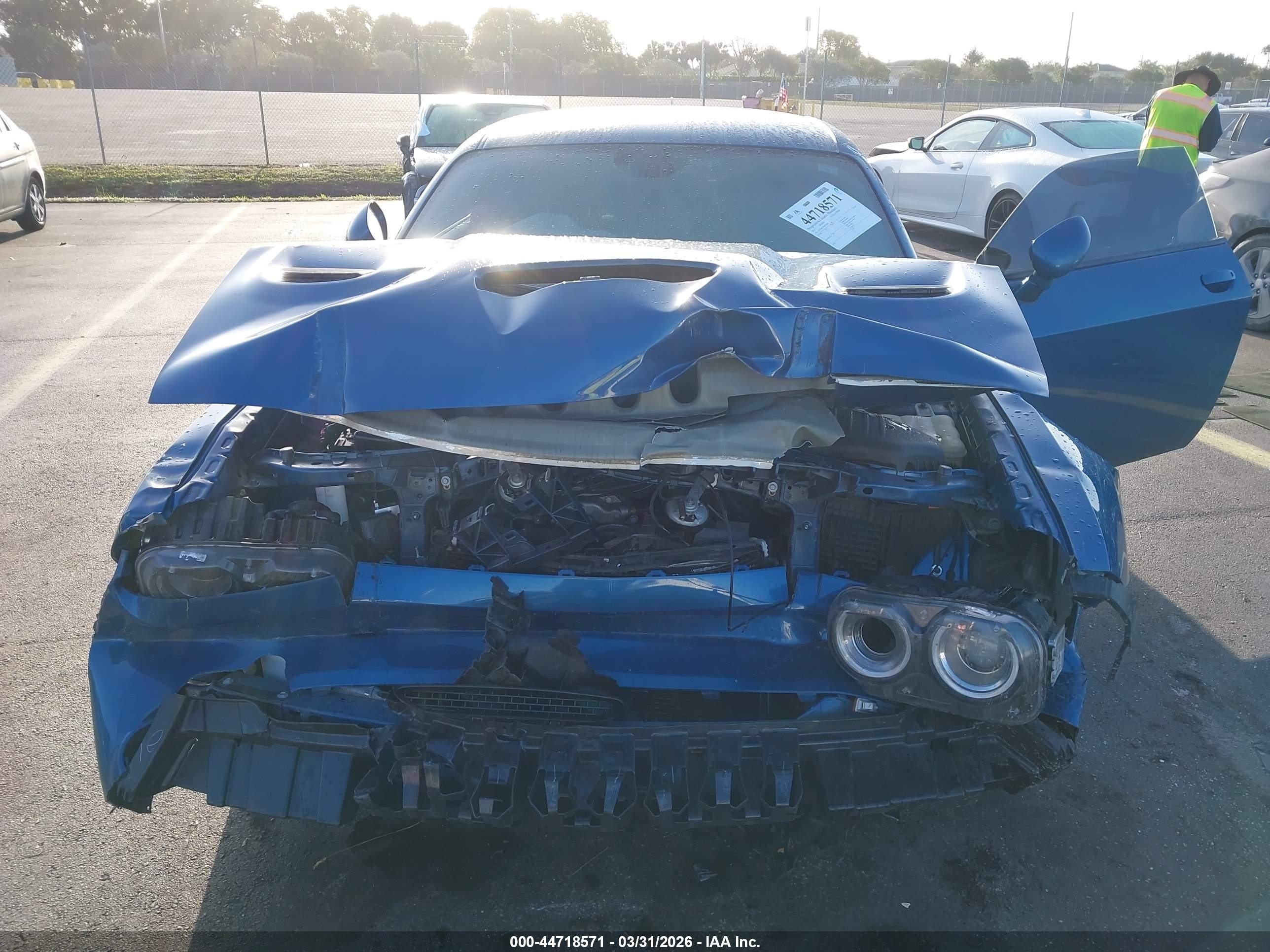 2021 Dodge Challenger R/t Scat Pack Blue vin: 2C3CDZFJ2MH676803