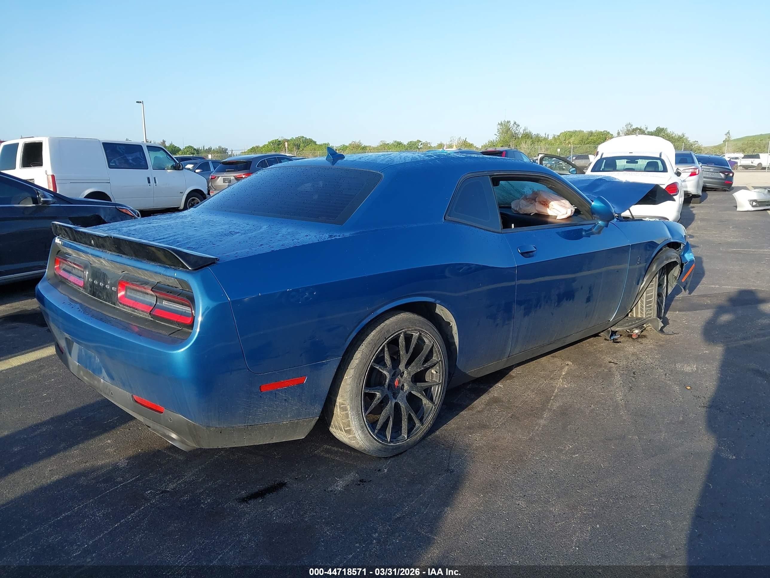 2021 Dodge Challenger R/t Scat Pack Blue vin: 2C3CDZFJ2MH676803