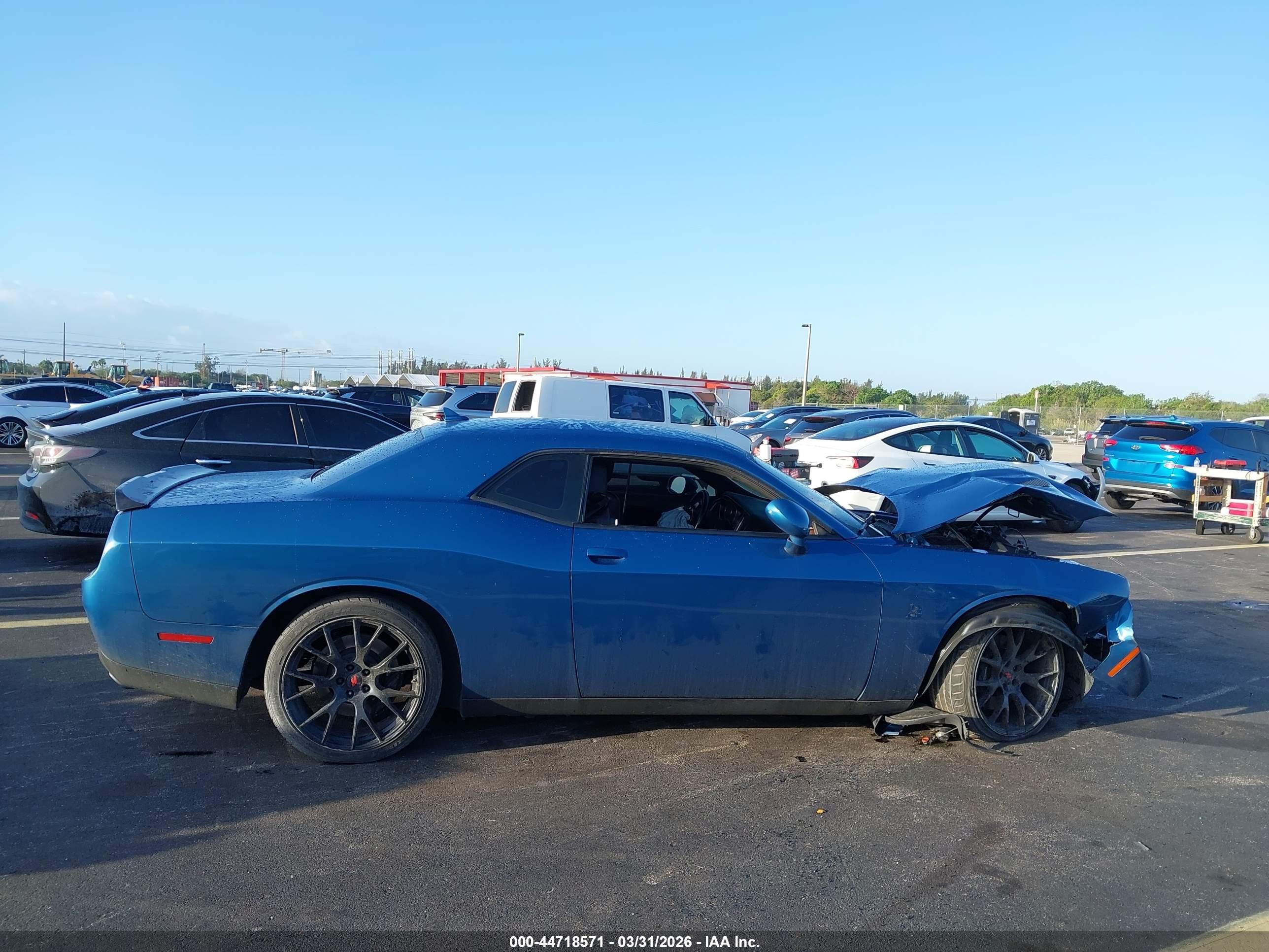 2021 Dodge Challenger R/t Scat Pack Blue vin: 2C3CDZFJ2MH676803