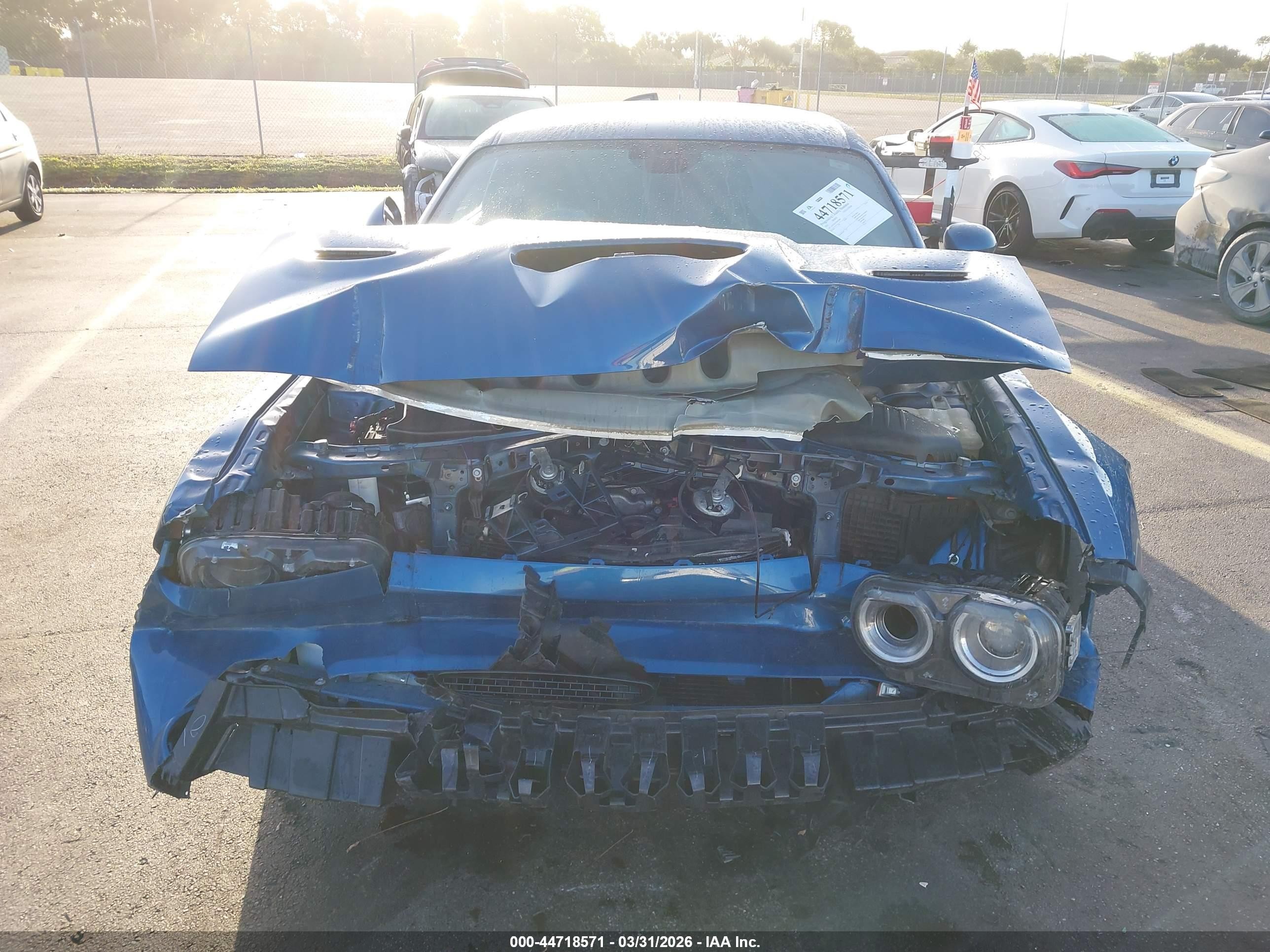 2021 Dodge Challenger R/t Scat Pack Blue vin: 2C3CDZFJ2MH676803