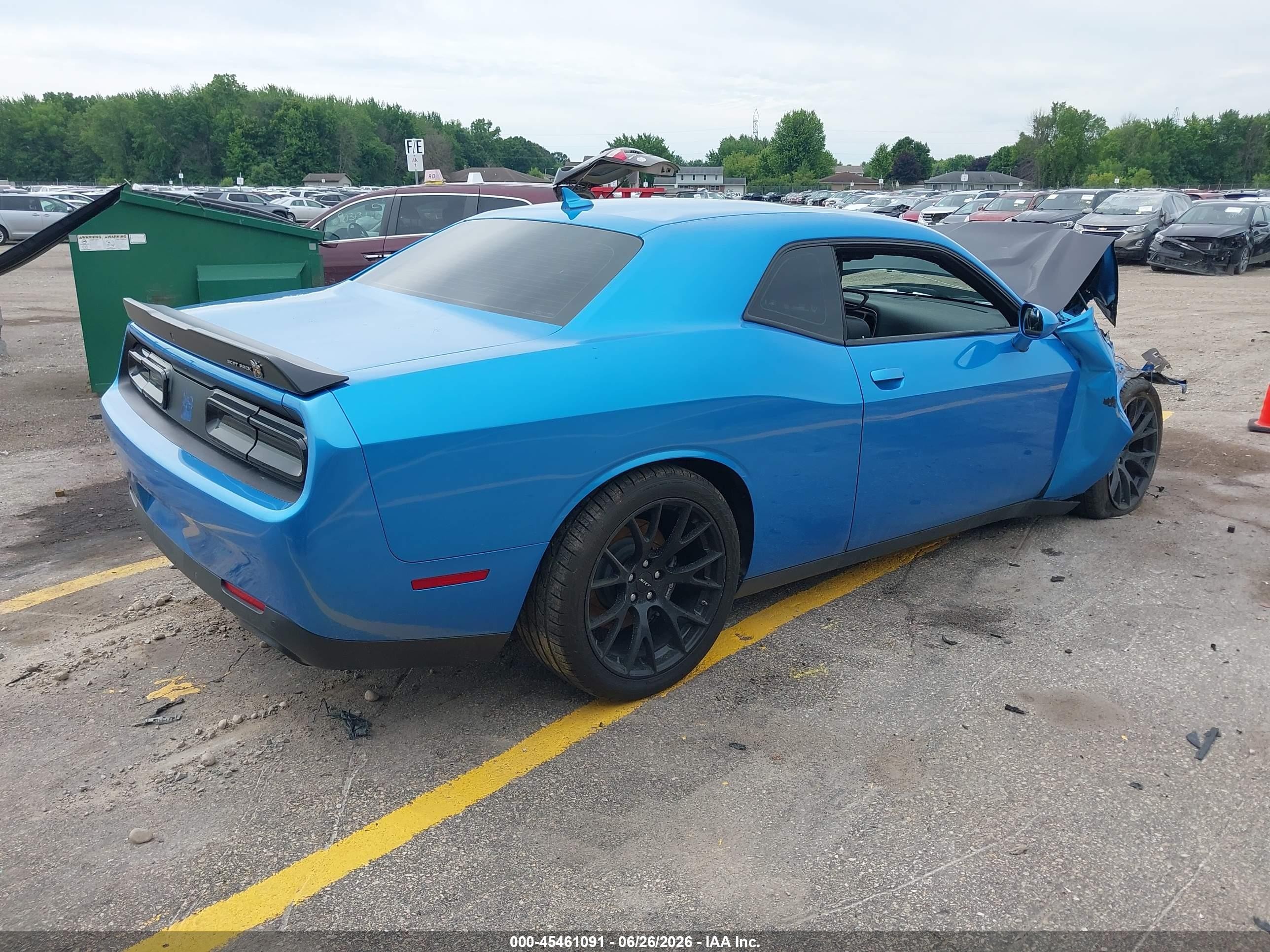 2015 Dodge Challenger R/t Scat Pack Blue vin: 2C3CDZFJ4FH804347