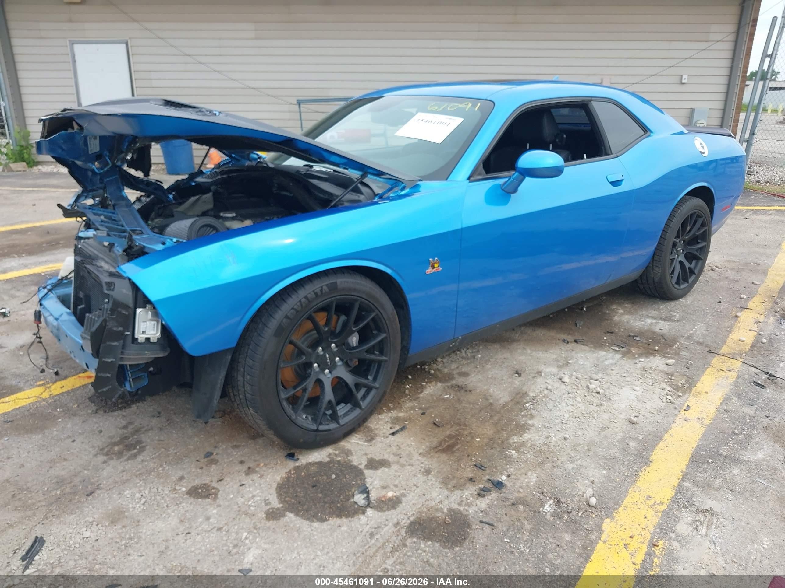 2015 Dodge Challenger R/t Scat Pack Blue vin: 2C3CDZFJ4FH804347
