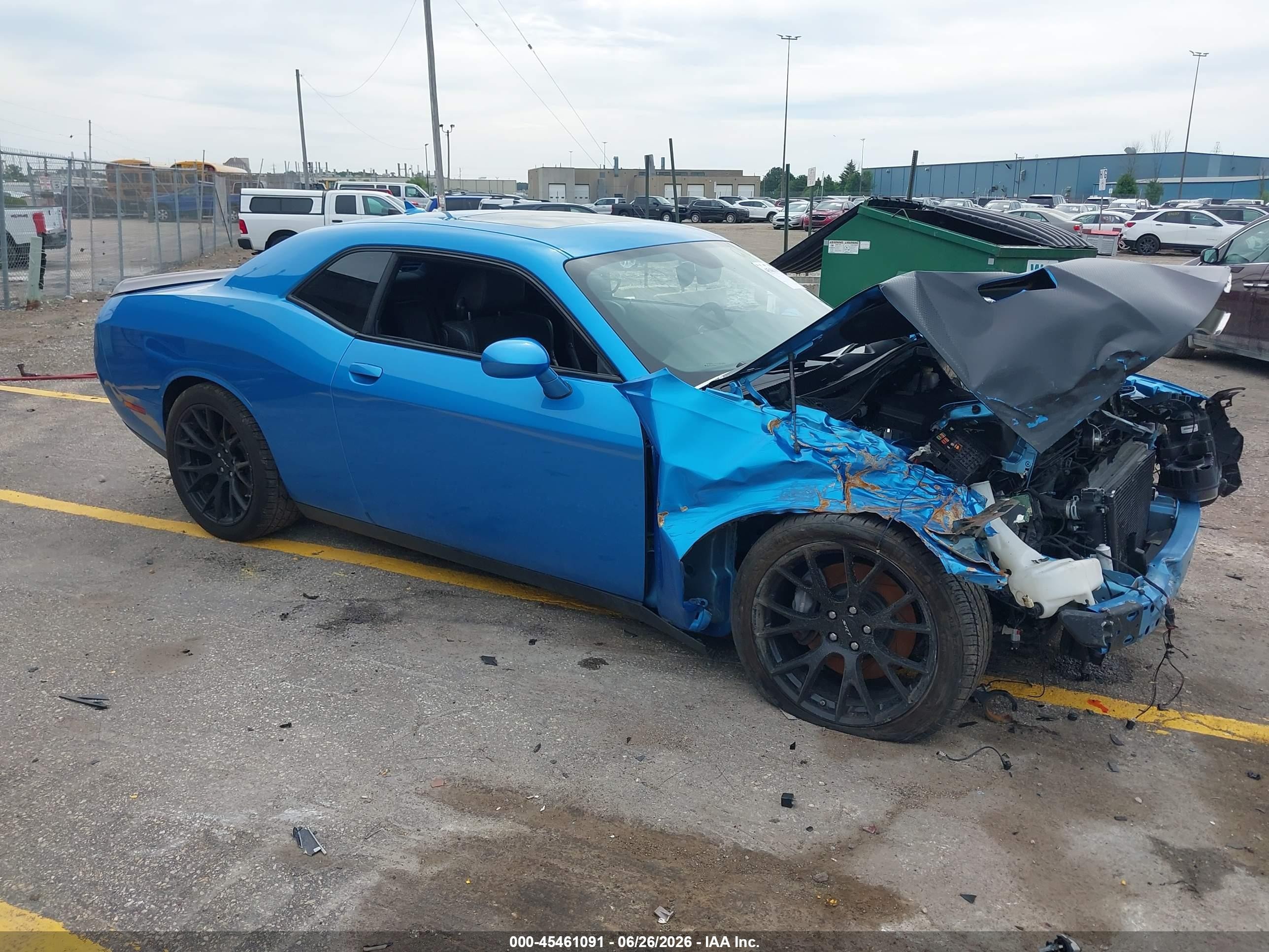 2015 Dodge Challenger R/t Scat Pack Blue vin: 2C3CDZFJ4FH804347