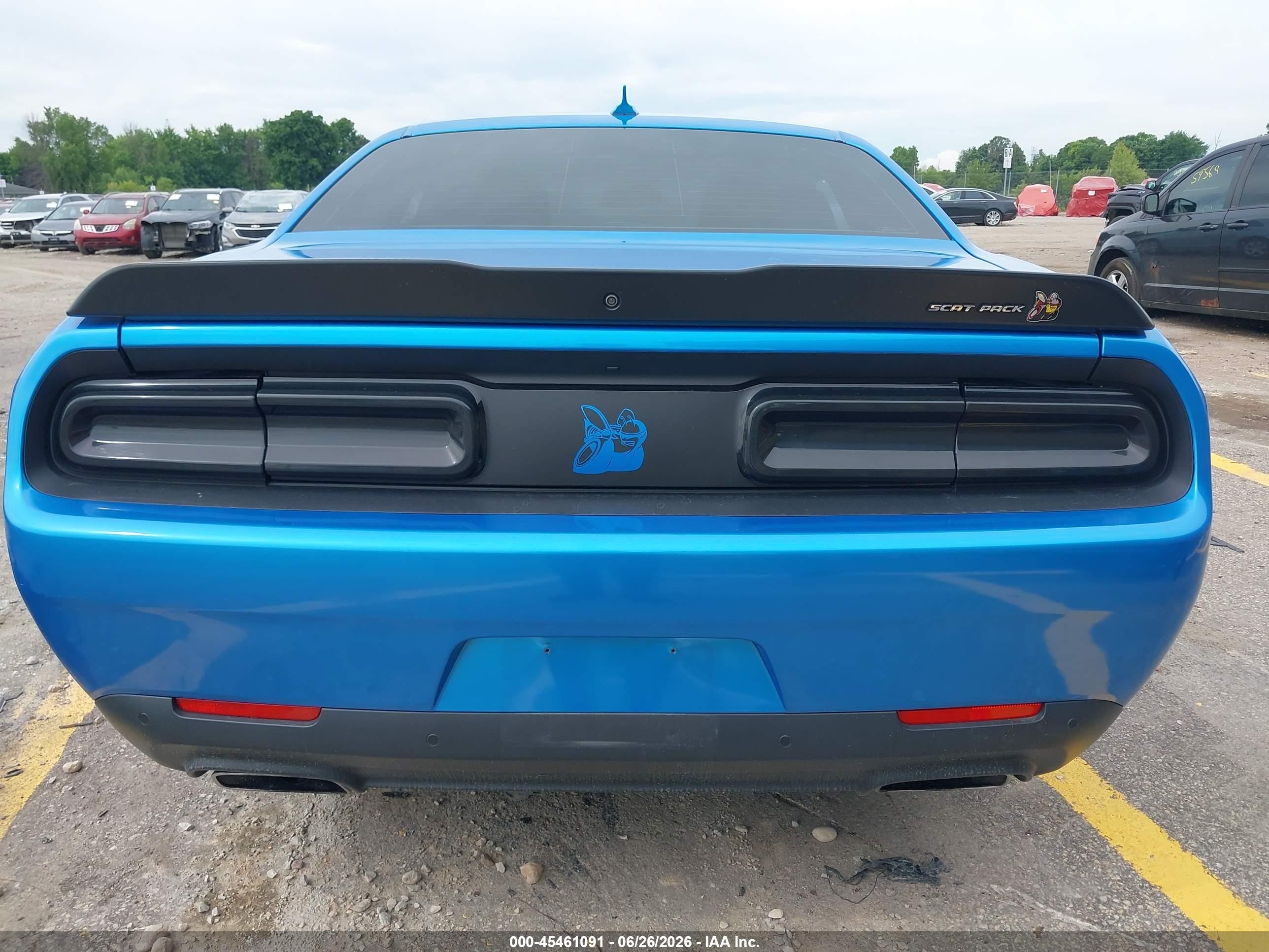 2015 Dodge Challenger R/t Scat Pack Blue vin: 2C3CDZFJ4FH804347