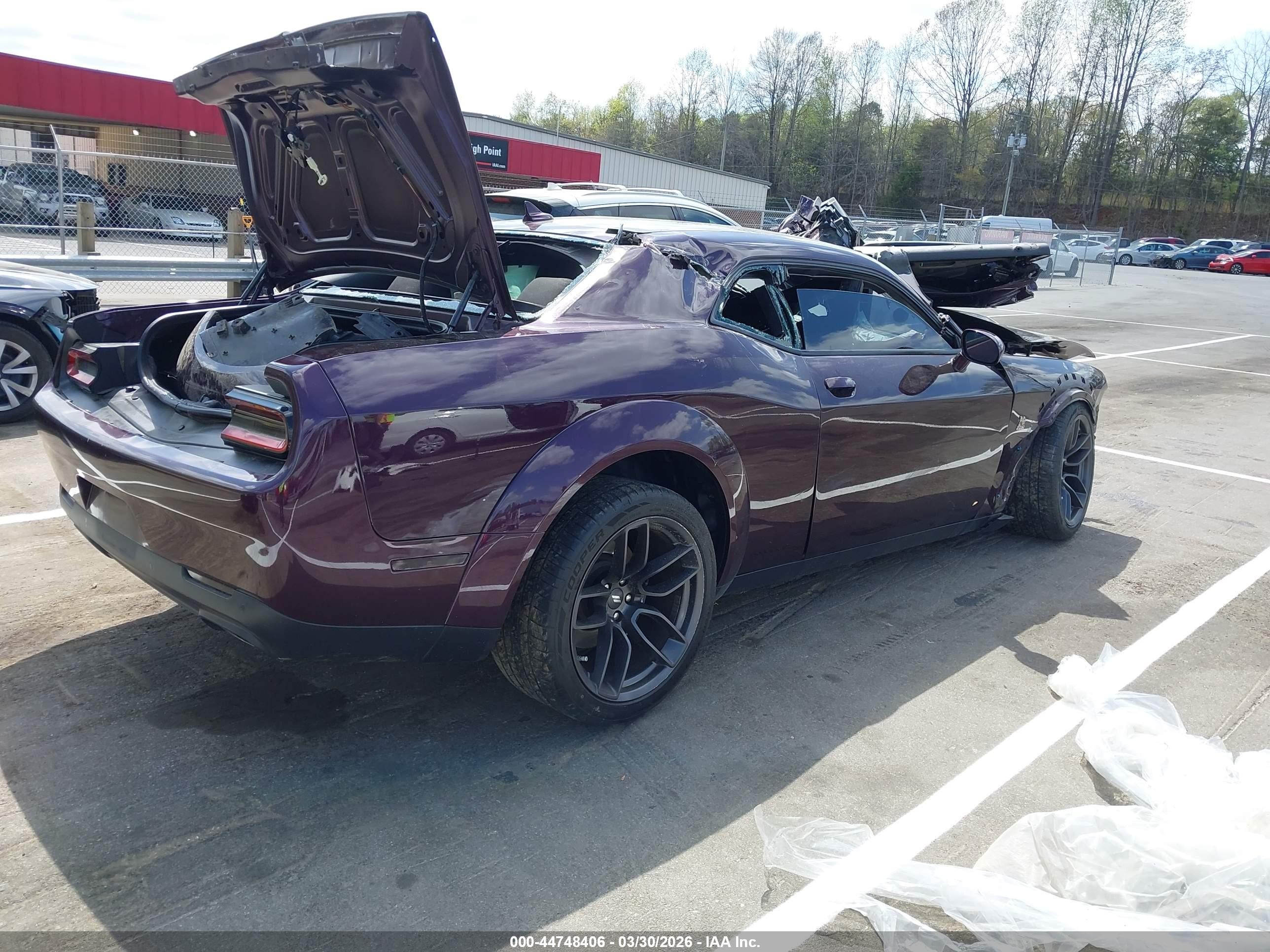 2021 Dodge Challenger R/t Scat Pack Widebody Purple vin: 2C3CDZFJ5MH560060