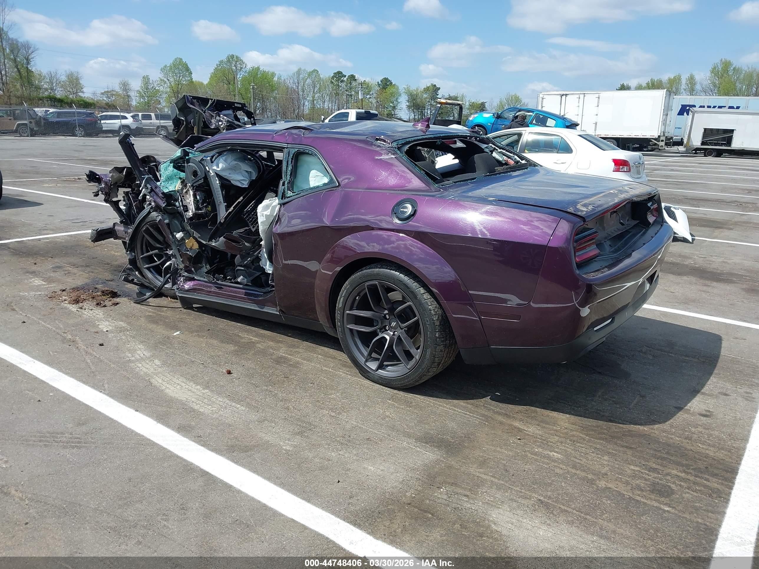 2021 Dodge Challenger R/t Scat Pack Widebody Purple vin: 2C3CDZFJ5MH560060
