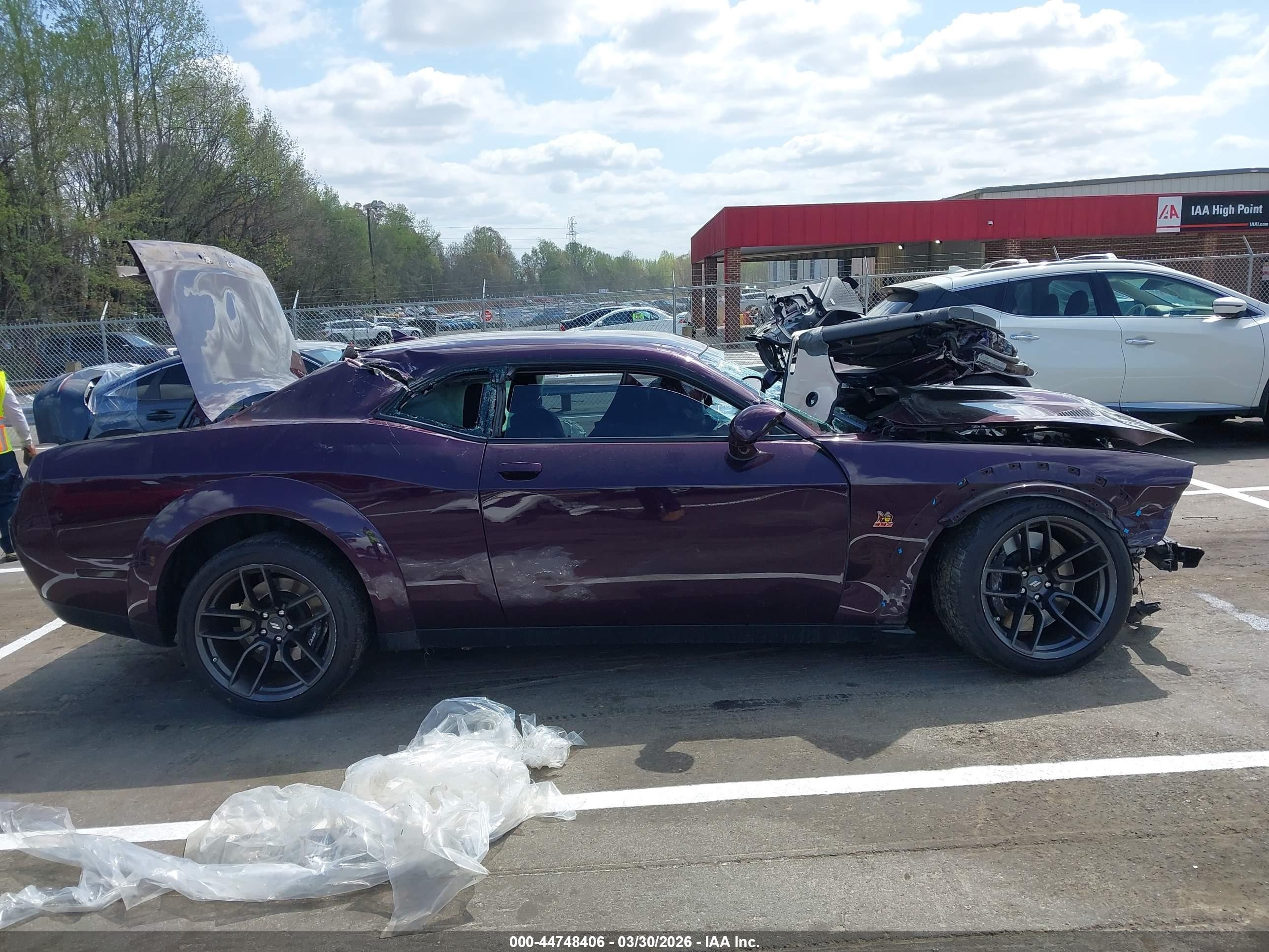 2021 Dodge Challenger R/t Scat Pack Widebody Purple vin: 2C3CDZFJ5MH560060