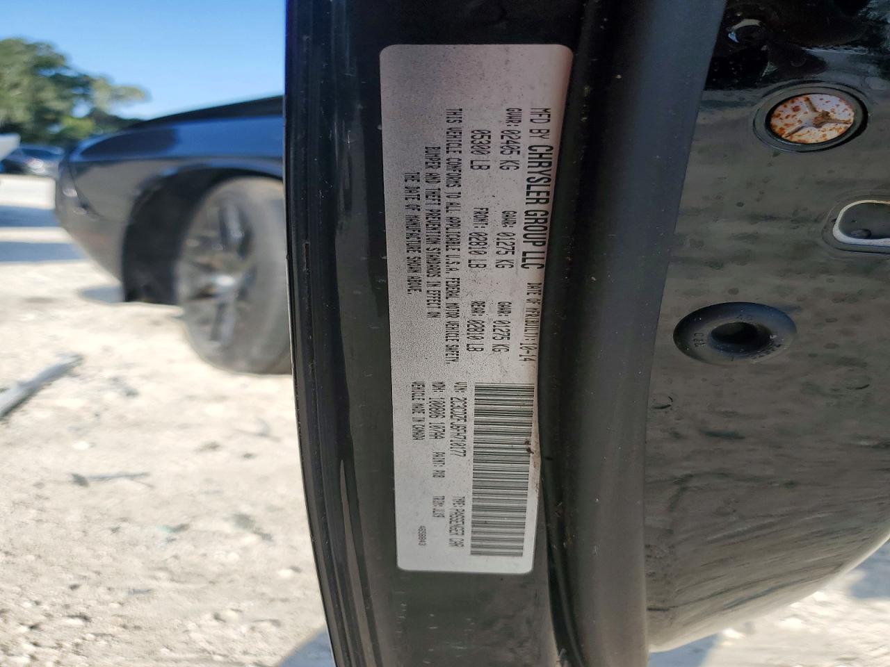 2015 Dodge Challenger R/t Scat Pack Black vin: 2C3CDZFJ6FH710177