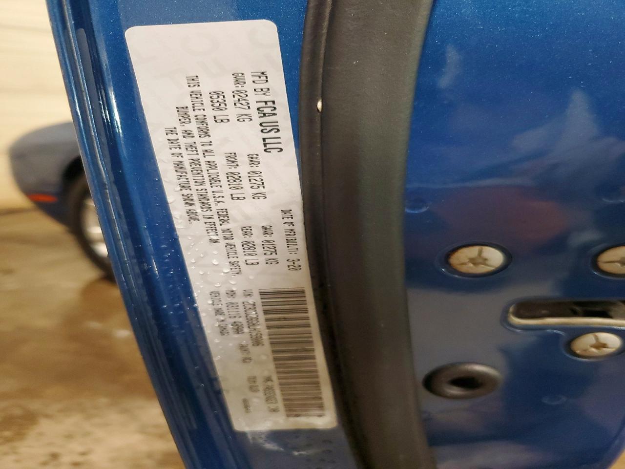 2020 Dodge Challenger Sxt Blue vin: 2C3CDZGG8LH159006