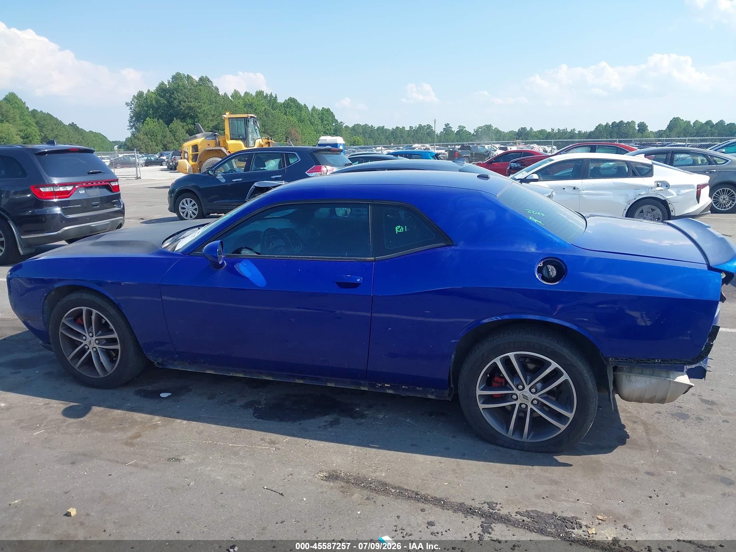 2019 Dodge Challenger Sxt Awd Синий vin: 2C3CDZGG9KH607235