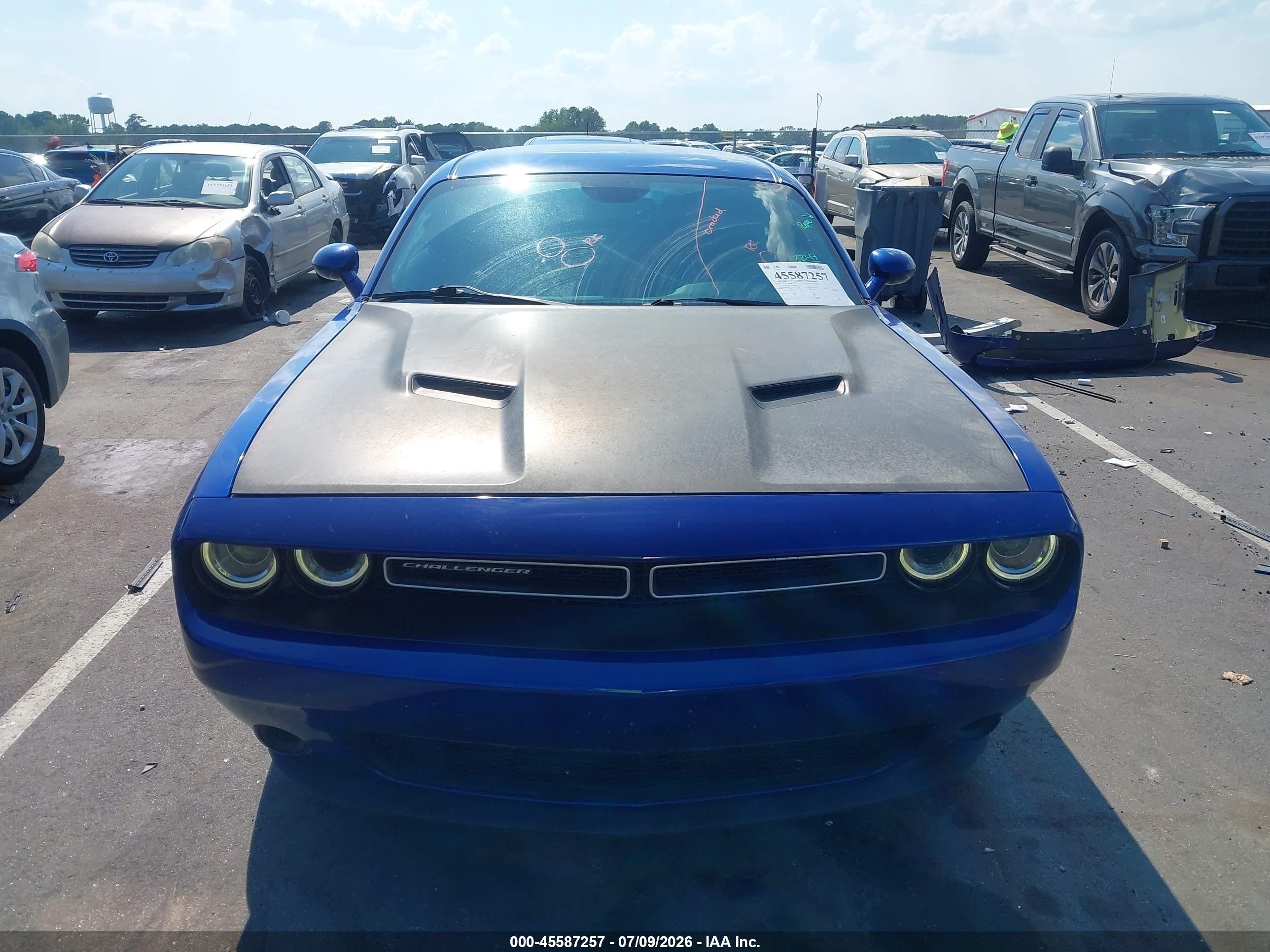2019 Dodge Challenger Sxt Awd Синий vin: 2C3CDZGG9KH607235