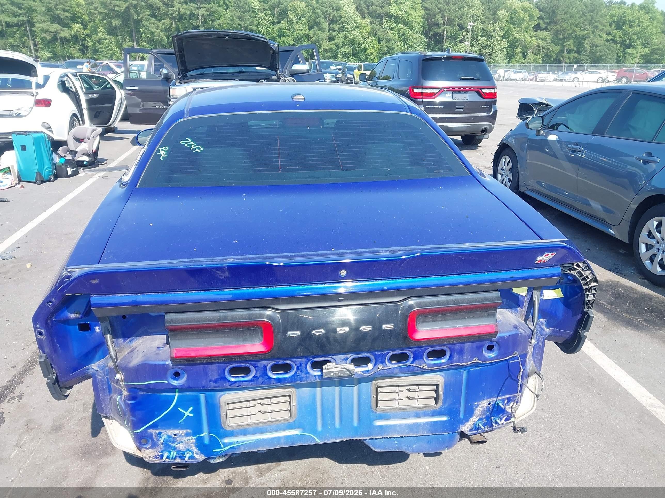 2019 Dodge Challenger Sxt Awd Синий vin: 2C3CDZGG9KH607235