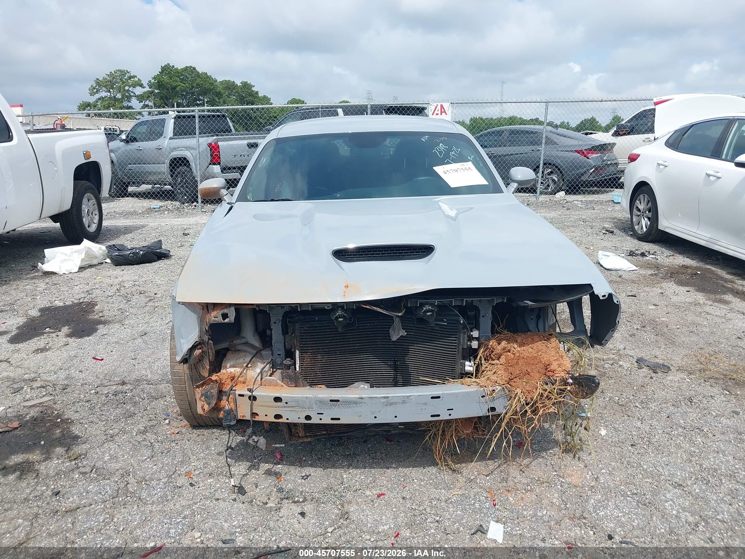 2022 Dodge Challenger Gt Gray vin: 2C3CDZJG1NH124979