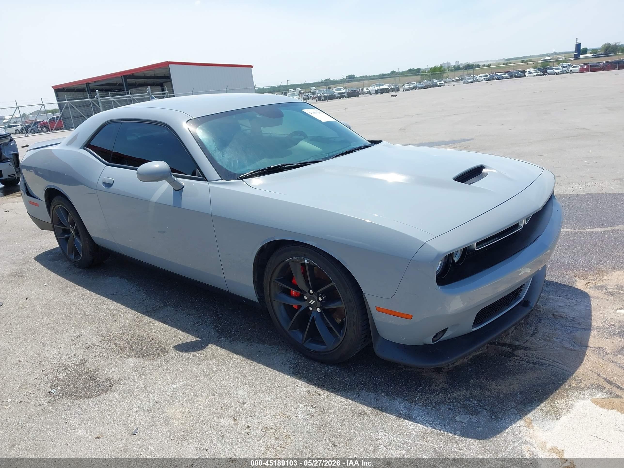 2022 Dodge Challenger Gt Gray vin: 2C3CDZJG2NH222354