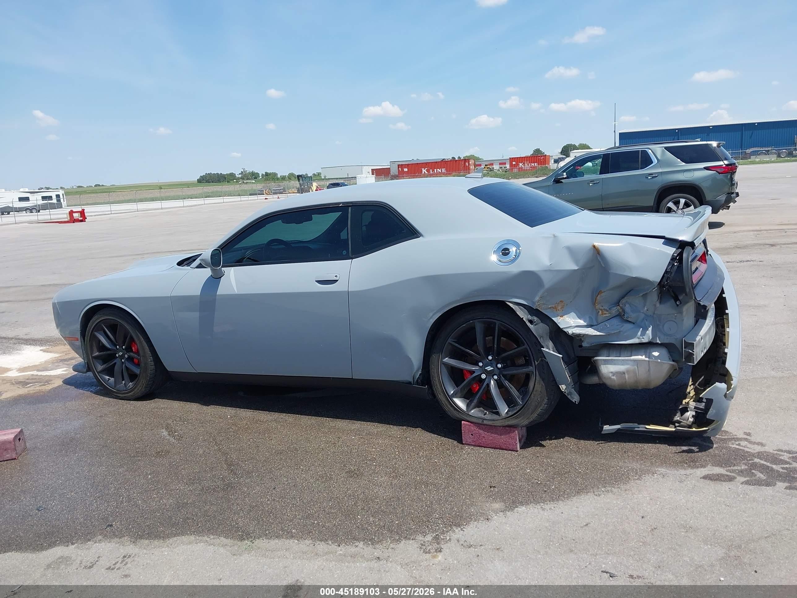 2022 Dodge Challenger Gt Gray vin: 2C3CDZJG2NH222354