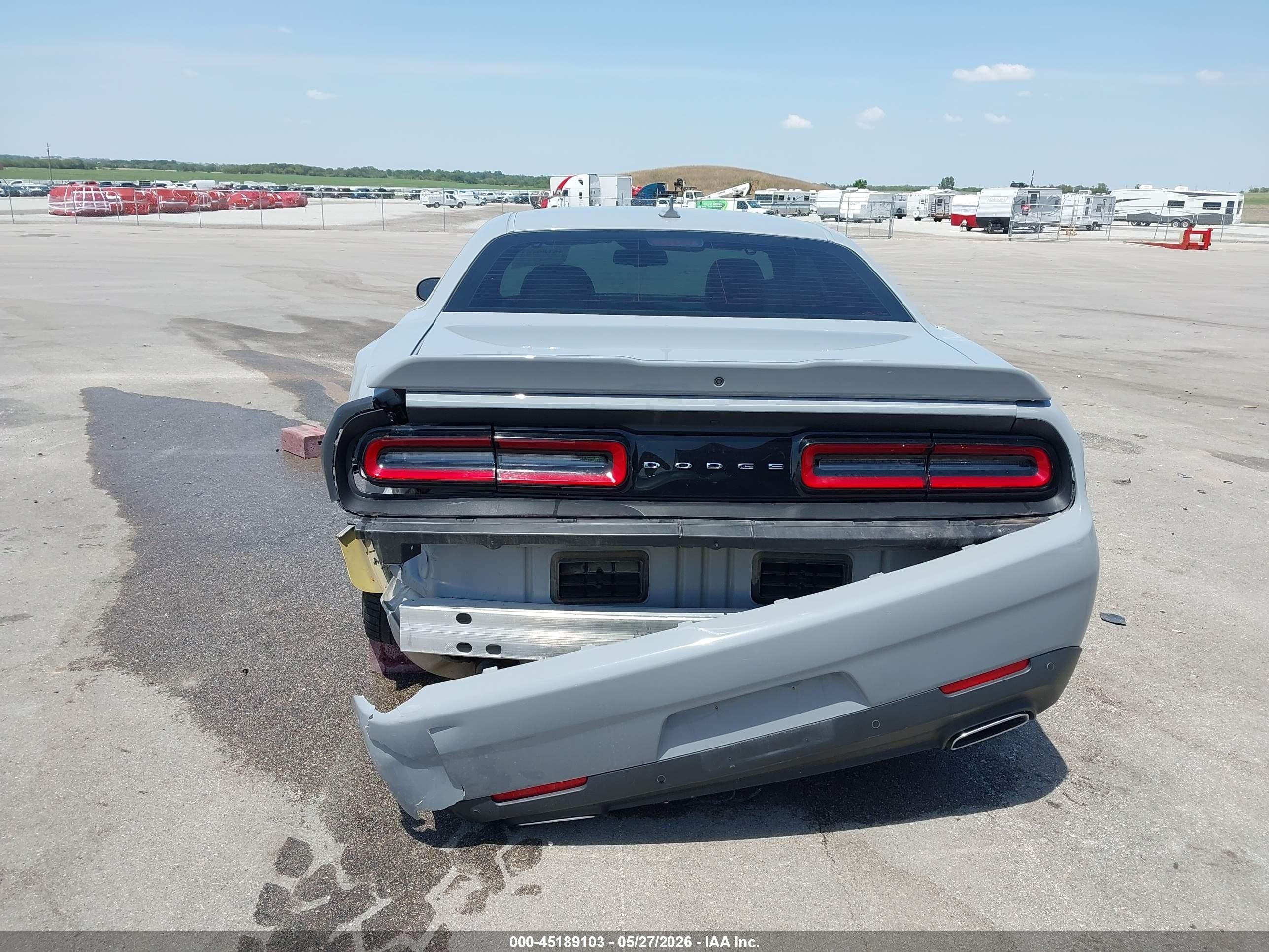 2022 Dodge Challenger Gt Gray vin: 2C3CDZJG2NH222354