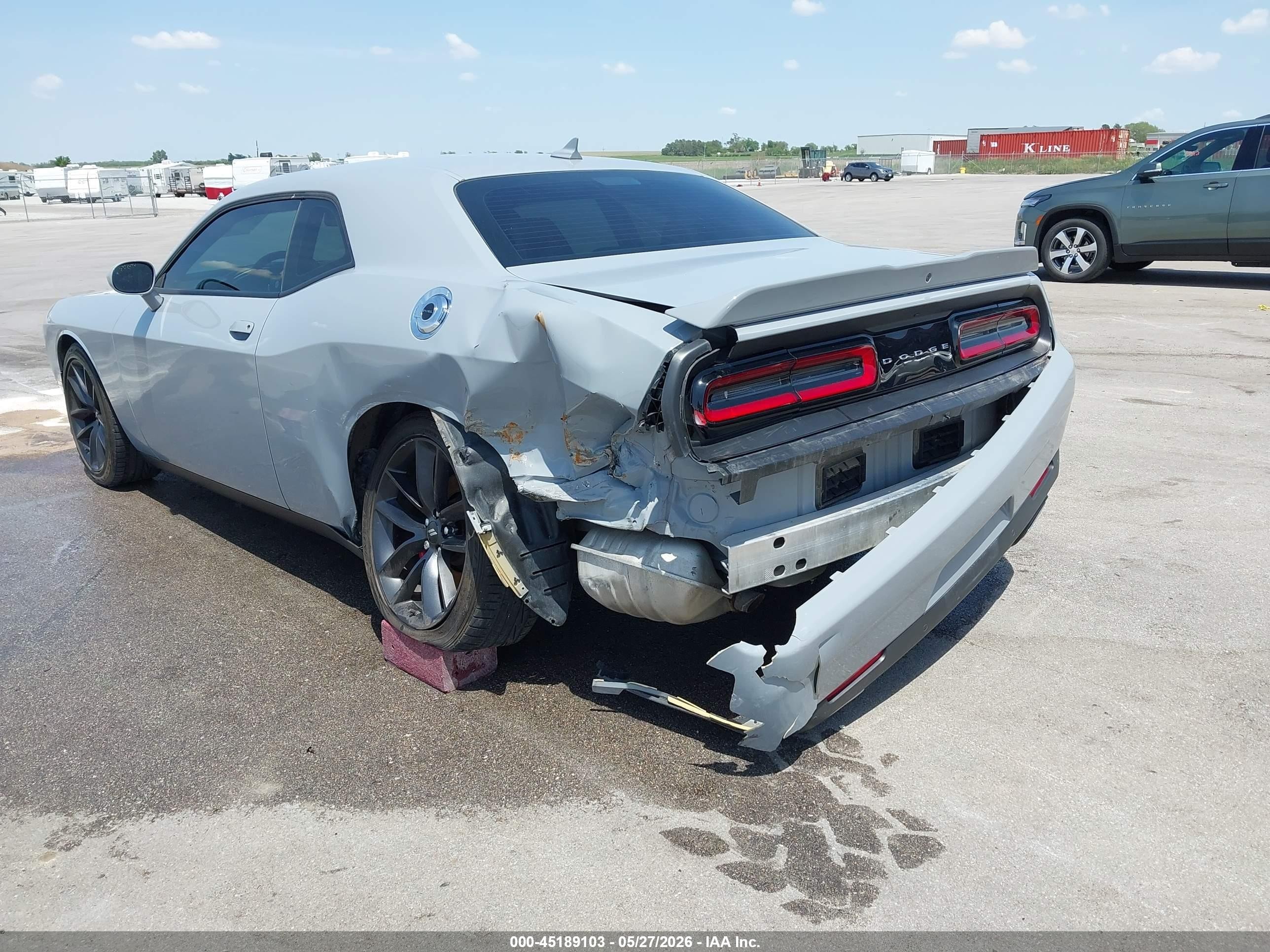 2022 Dodge Challenger Gt Gray vin: 2C3CDZJG2NH222354