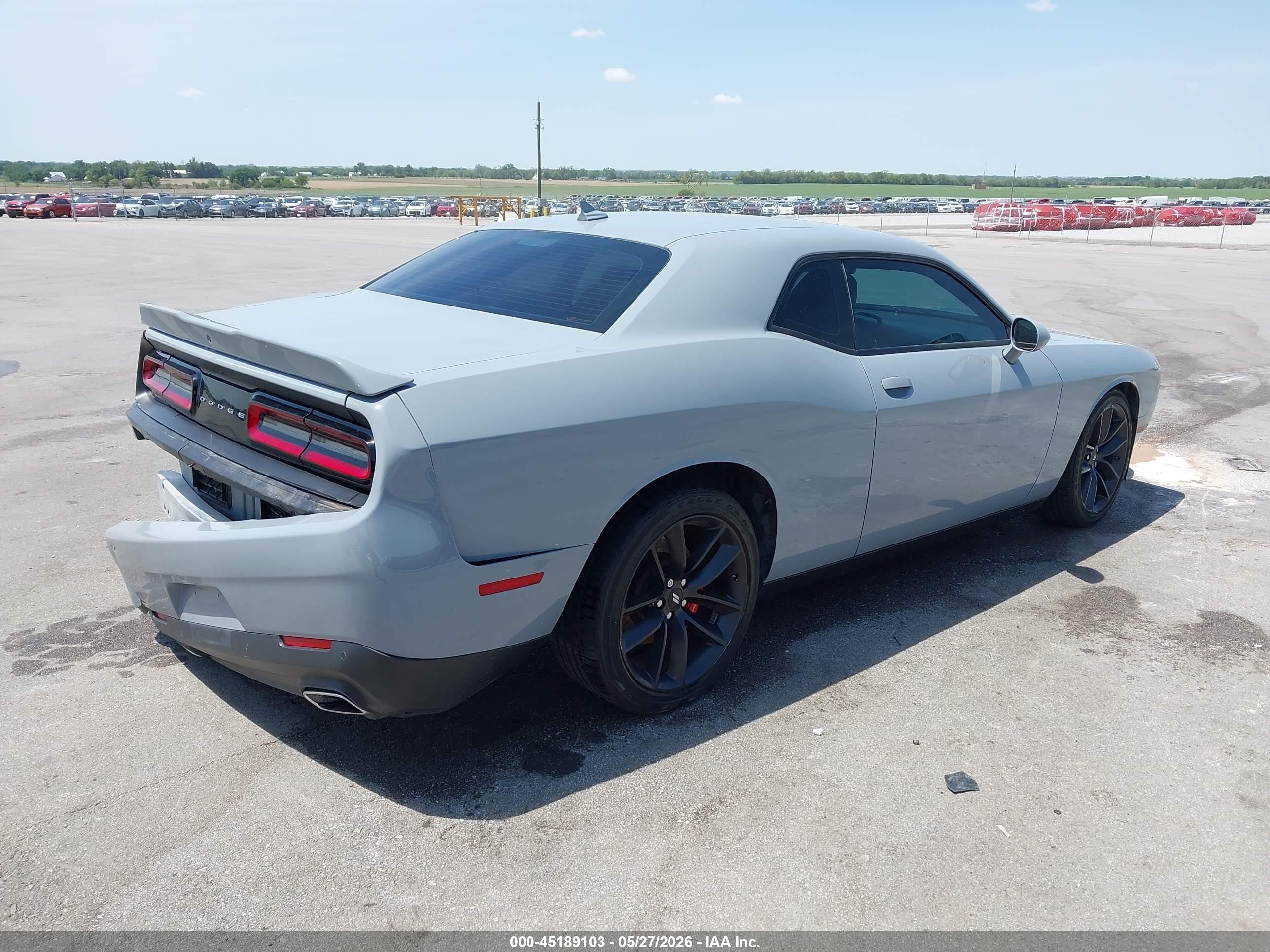 2022 Dodge Challenger Gt Gray vin: 2C3CDZJG2NH222354