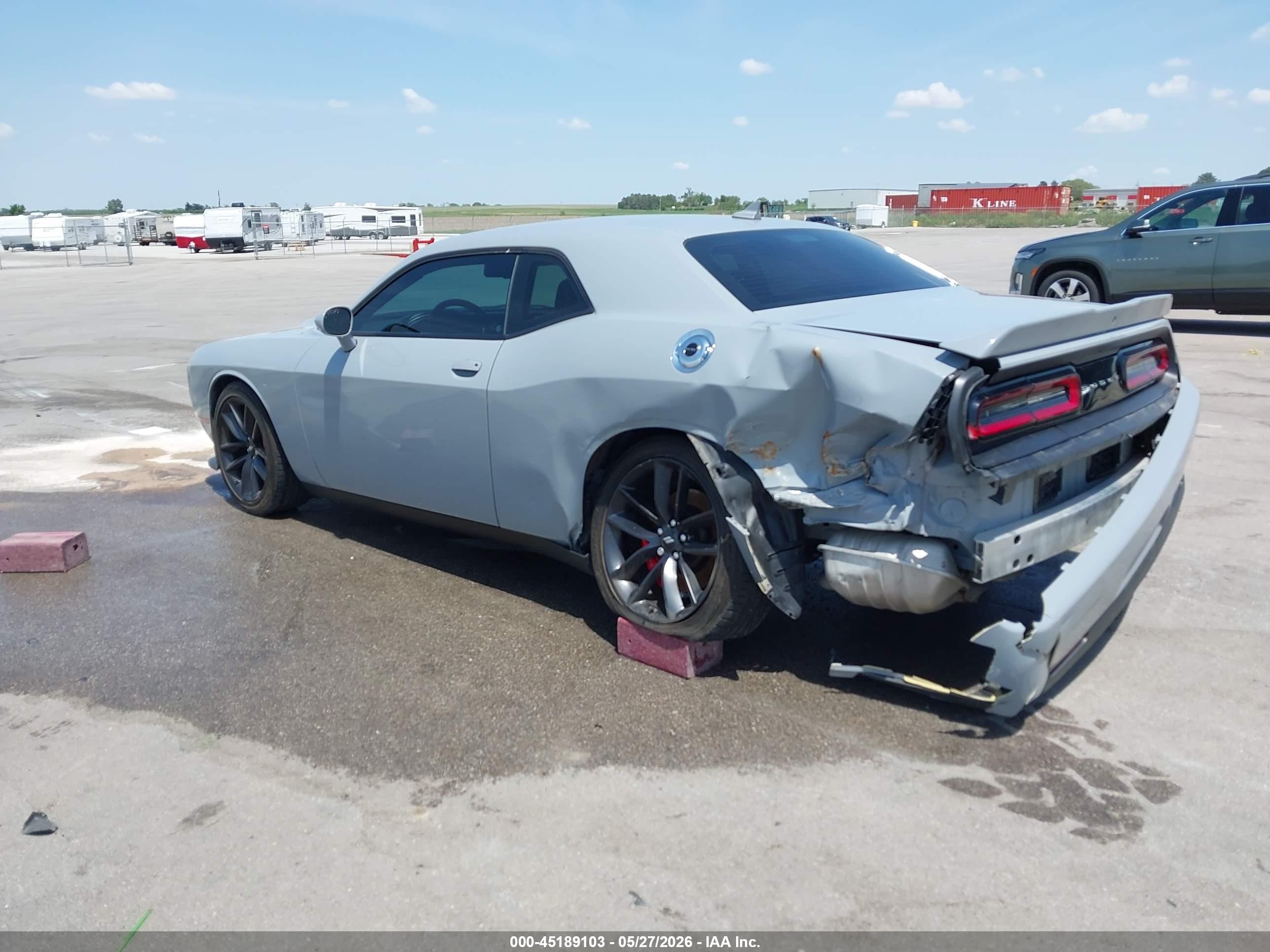 2022 Dodge Challenger Gt Gray vin: 2C3CDZJG2NH222354