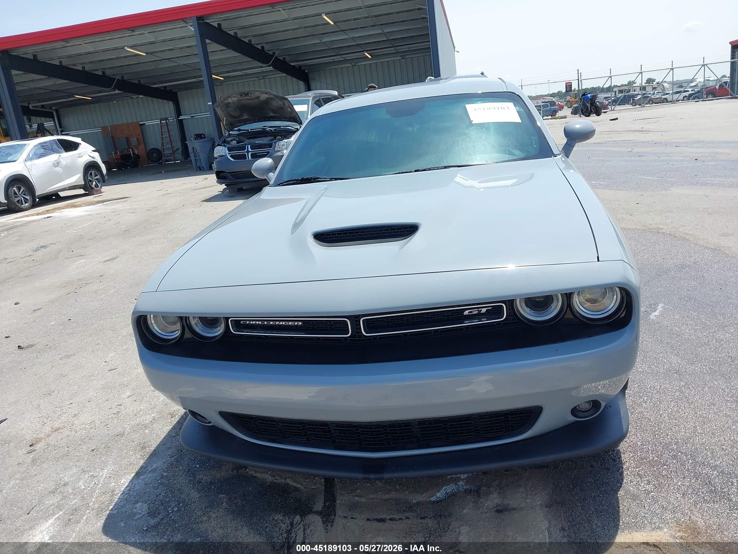 2022 Dodge Challenger Gt Gray vin: 2C3CDZJG2NH222354