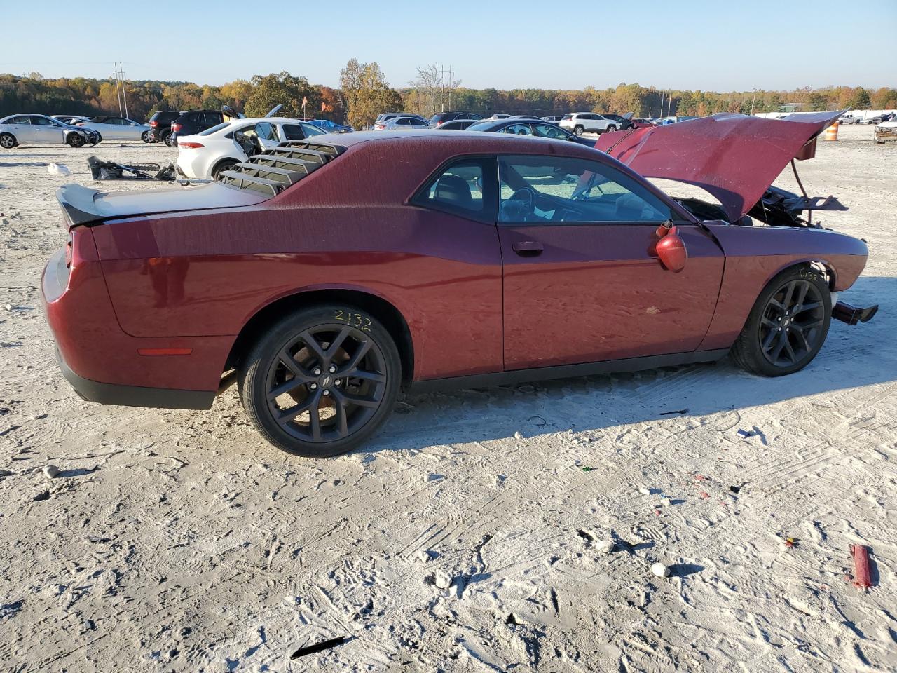 2021 Dodge Challenger Gt Burgundy vin: 2C3CDZJG4MH509449