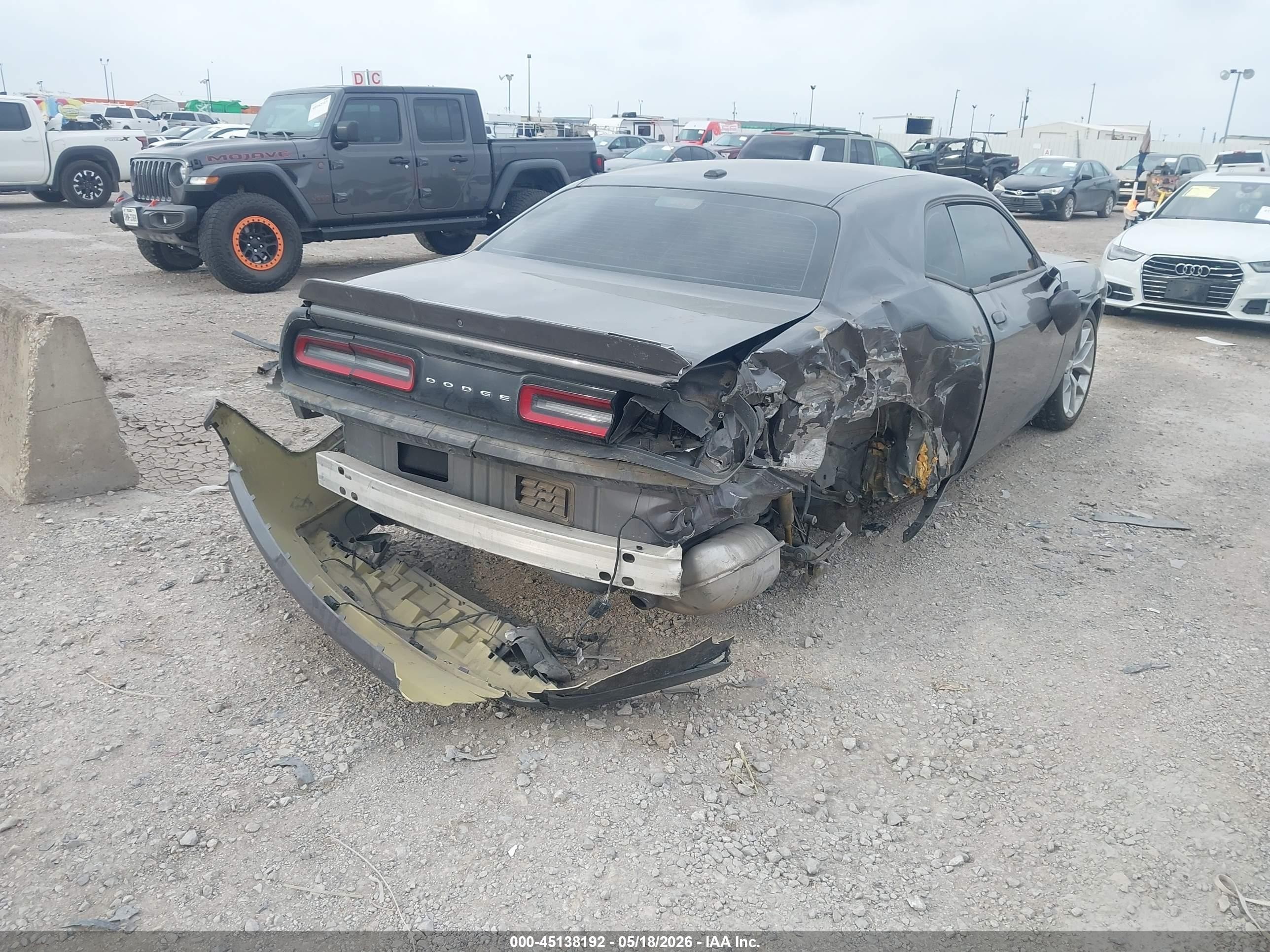 2022 Dodge Challenger Gt Gray vin: 2C3CDZJG4NH136978