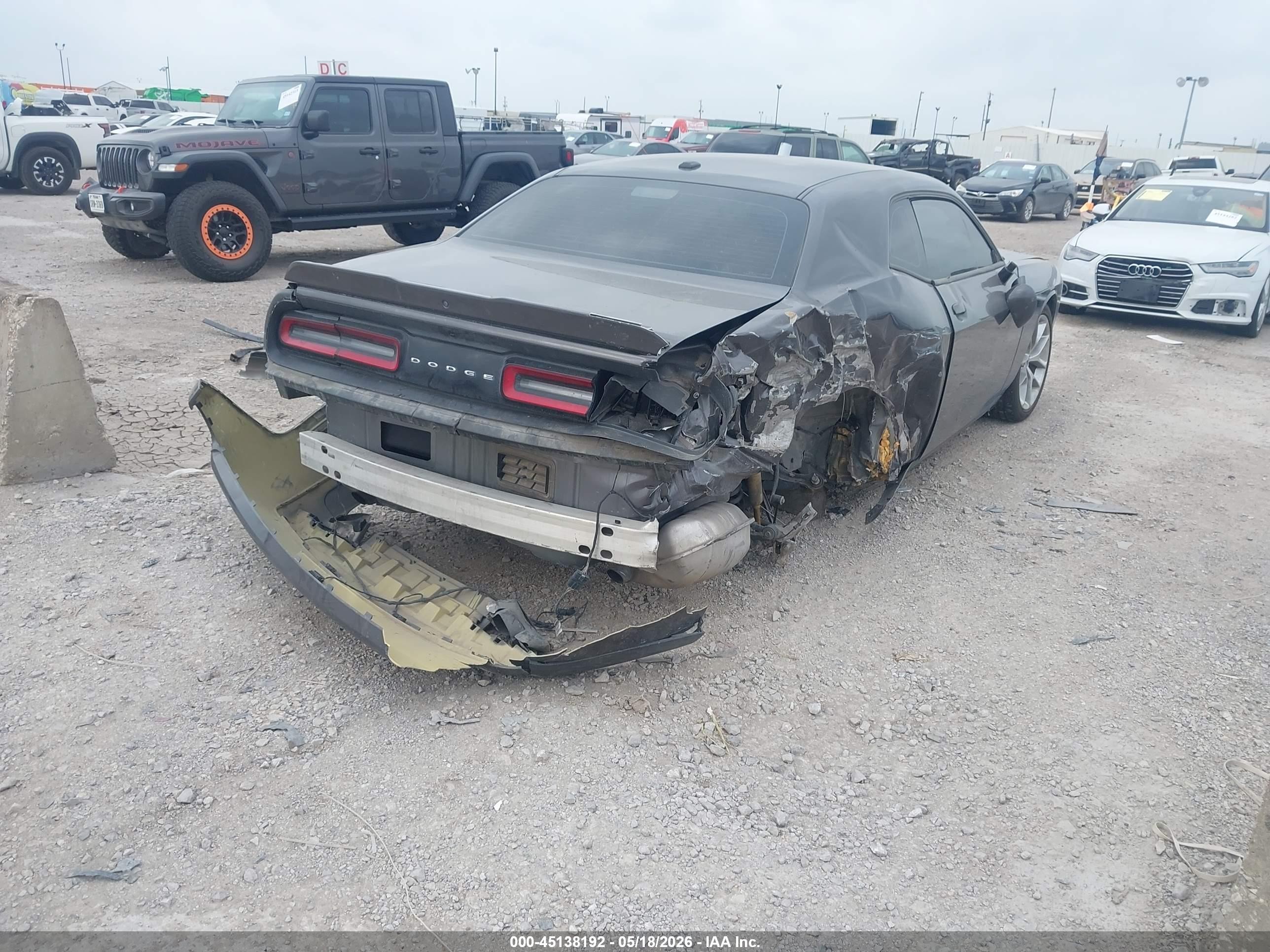 2022 Dodge Challenger Gt Gray vin: 2C3CDZJG4NH136978